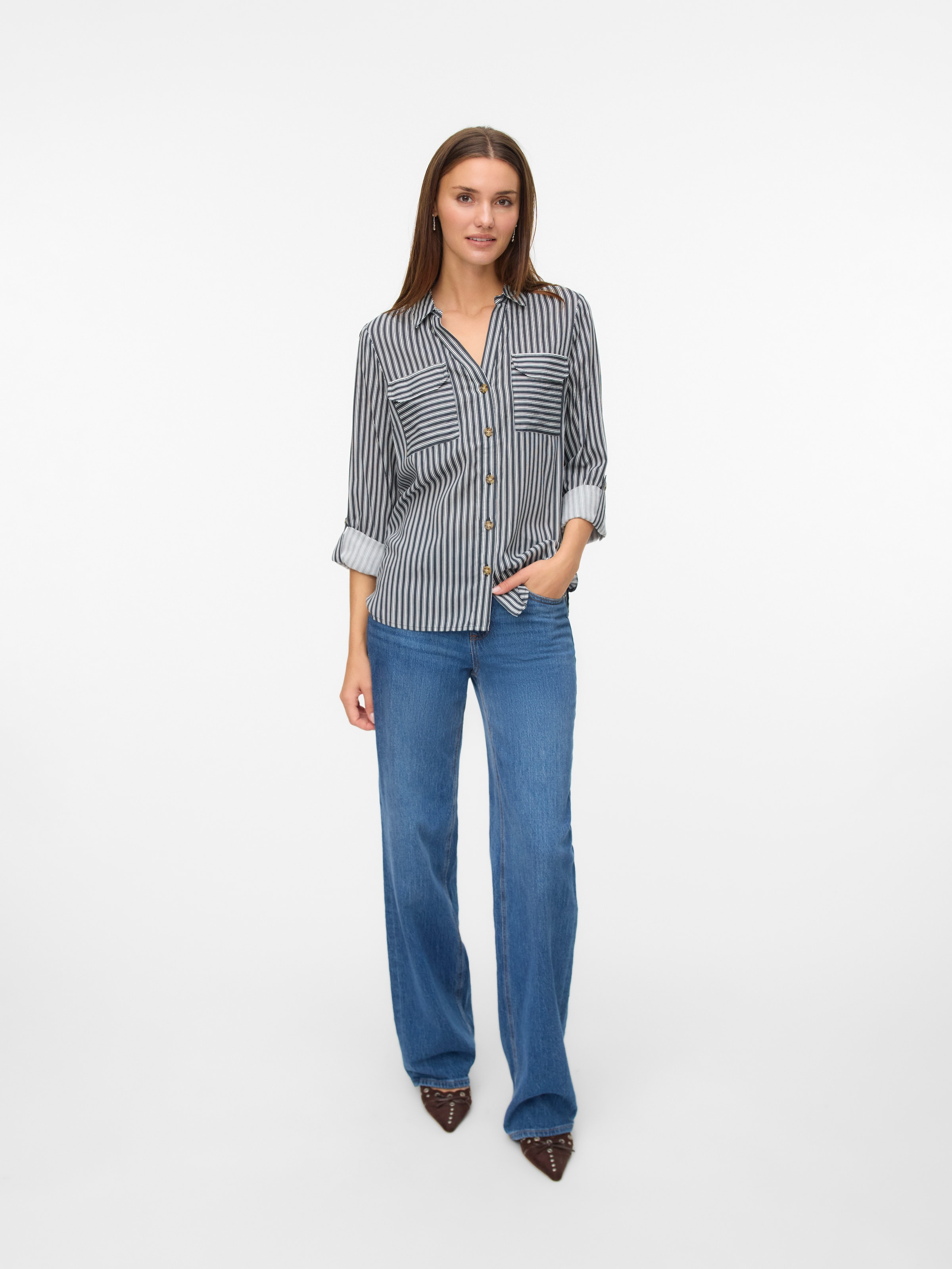 Vero Moda Hemdbluse »VMBUMPY L/S SHIRT NEW WVN GA NOOS«