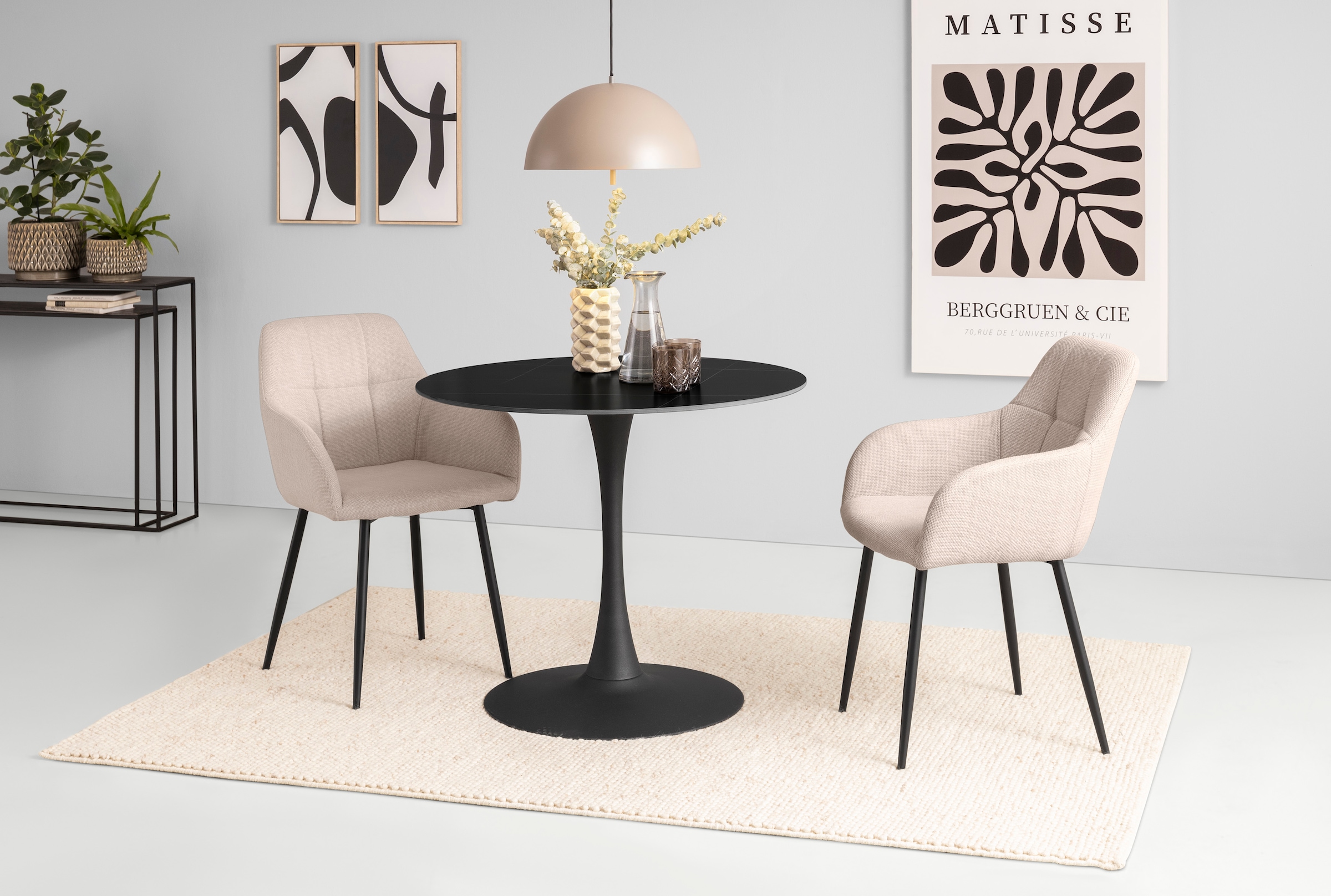 HELA Esszimmerstuhl "HANNA" (Set) 2 Stk.Schalenstuhl, Armlehnen Stuhl, Bezu günstig online kaufen