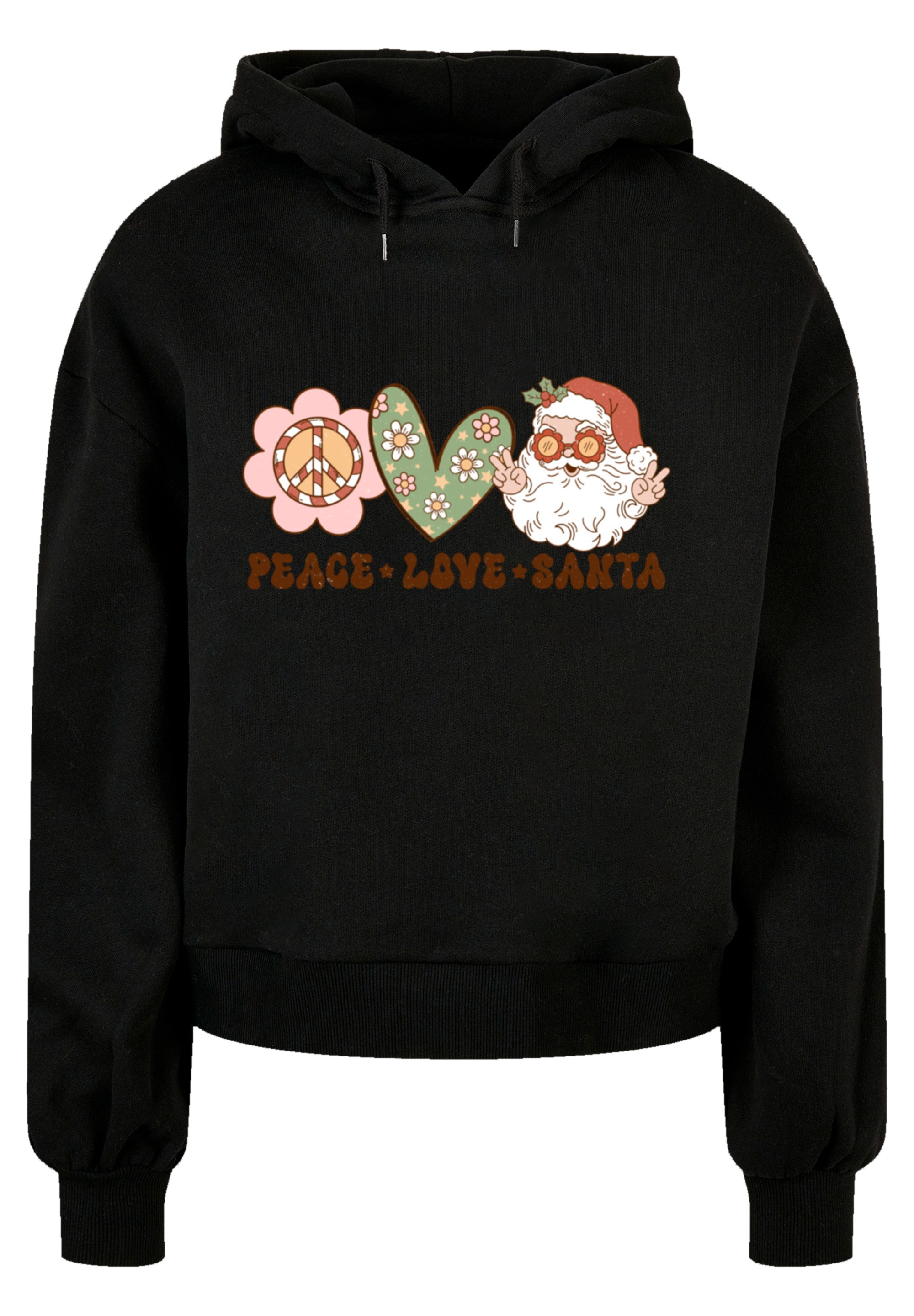 F4NT4STIC Kapuzenpullover »Peace Love Santa Weihnachten«, Premium Qualität, Christmas Collection
