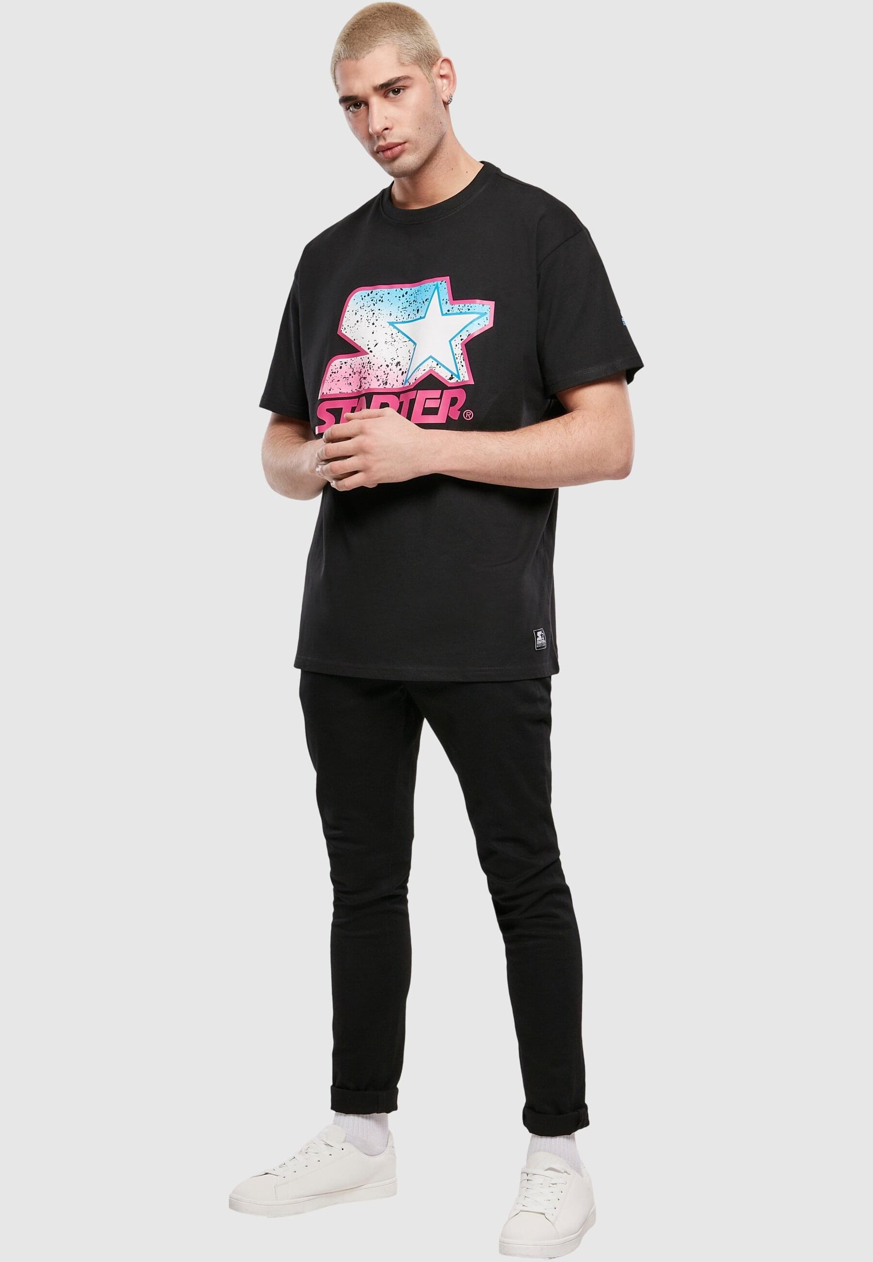Starter Black Label T-Shirt »Starter Black Label Herren Starter Multicolored Logo Tee«, (1 tlg.)