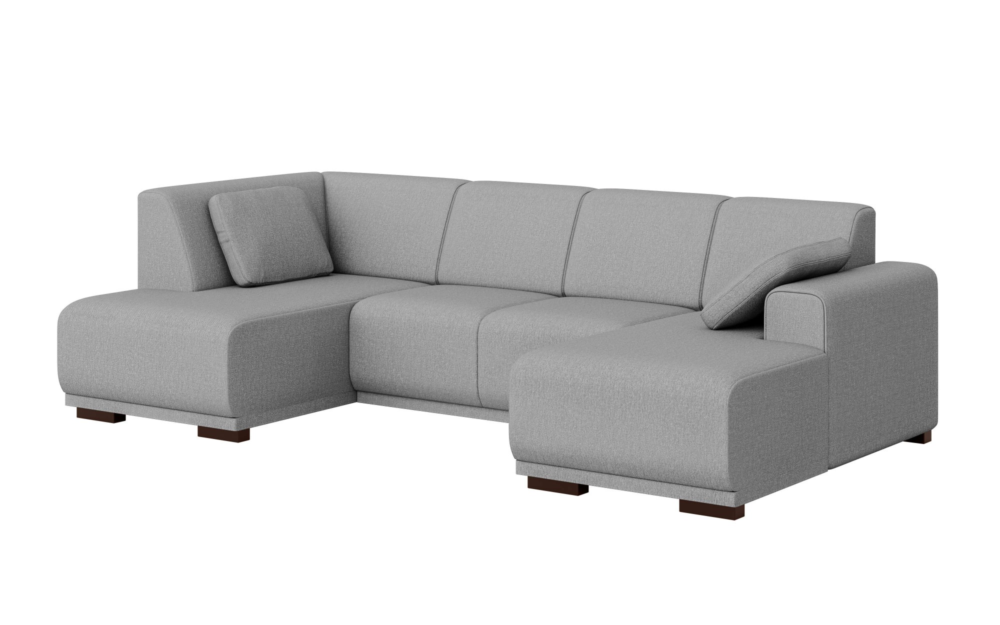 Home affaire Wohnlandschaft »BORNHOLM U-Form mit Recamiere rechts/links, B/T/H: 300/162/85 cm«, U-Form mit Wellenunterfederung, Recamiere rechts oder links bestellbar