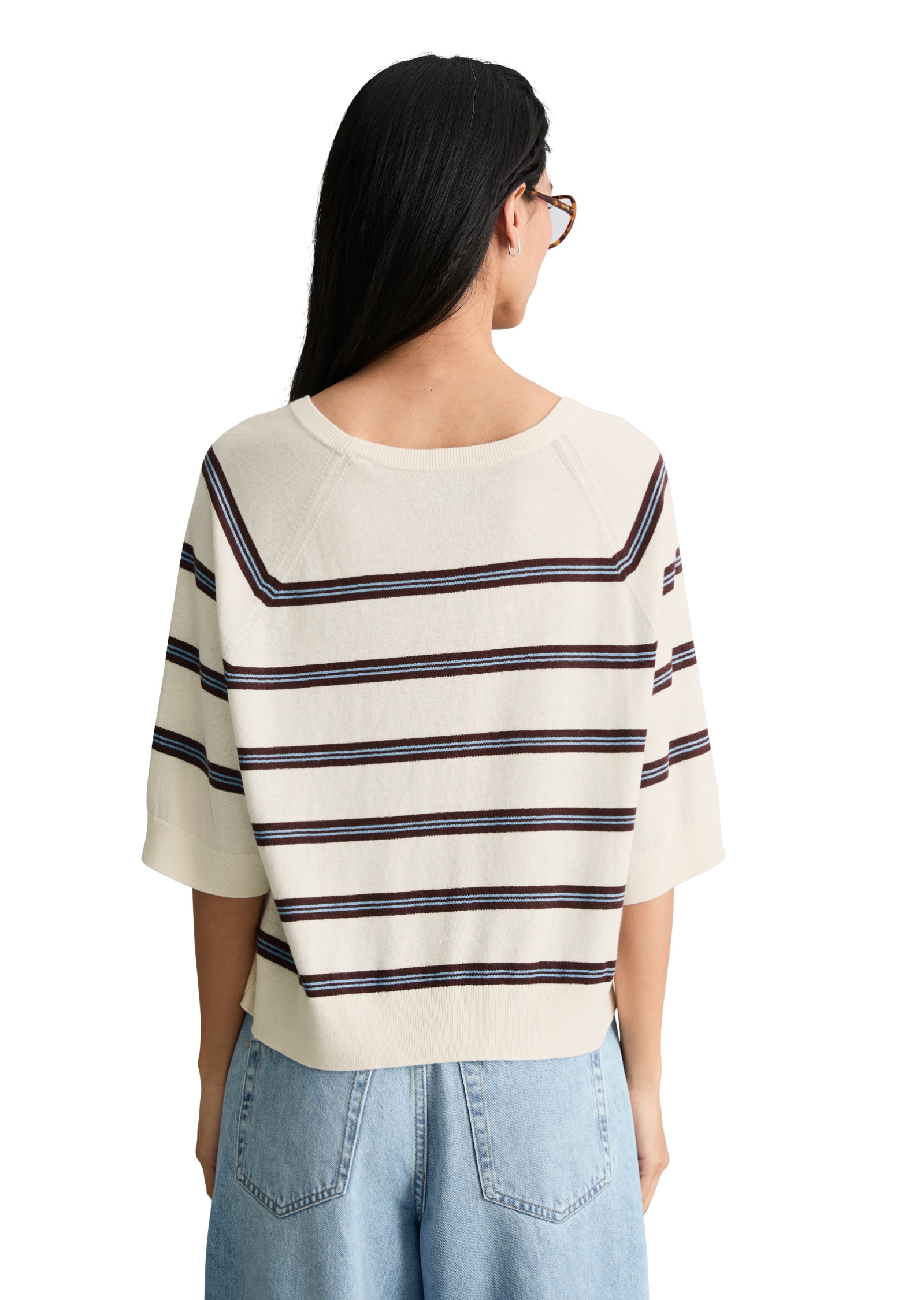 Marc O'Polo DENIM Strickpullover »aus weichem Organic-Cotton-Modal-Mix«