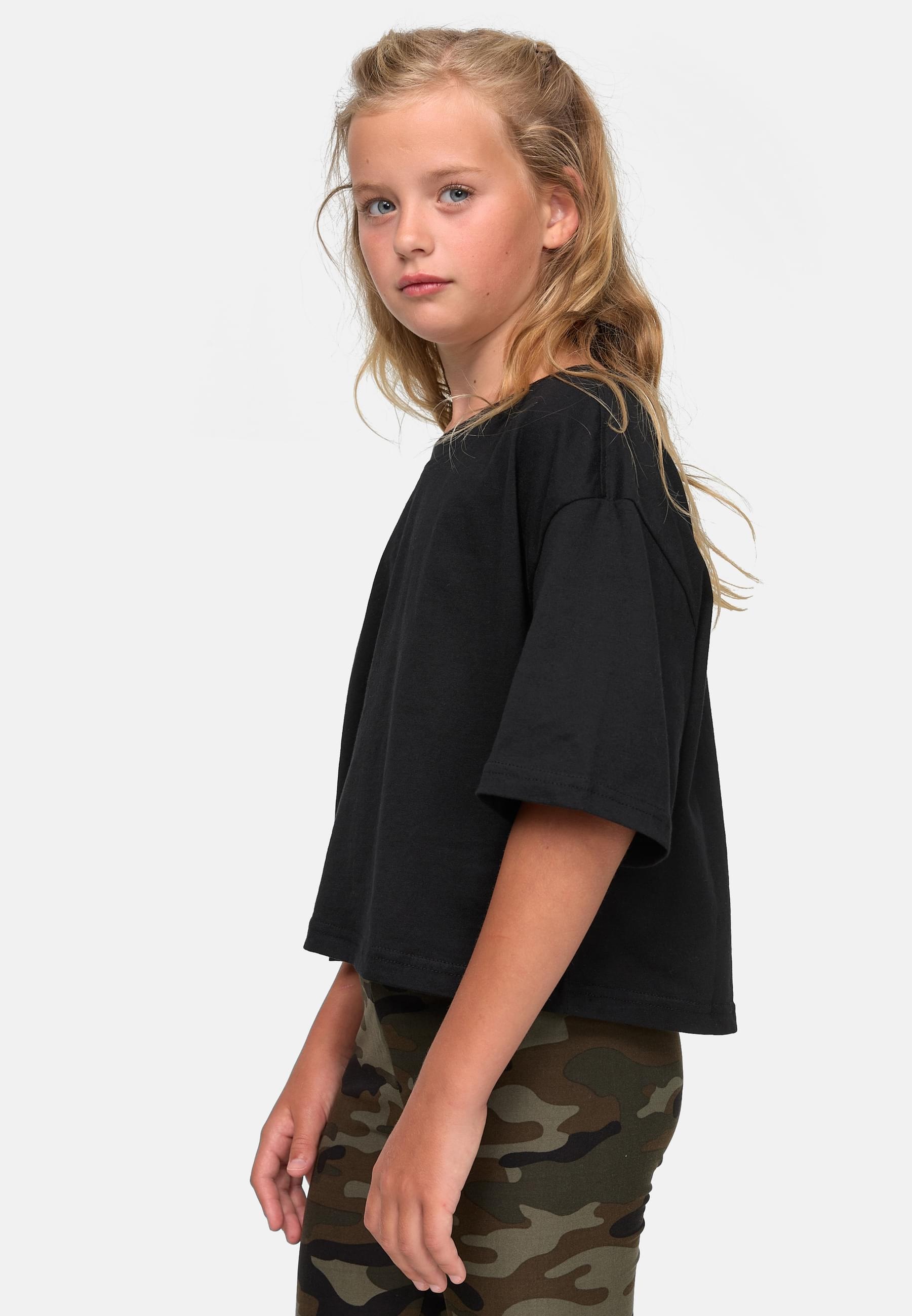 URBAN CLASSICS T-Shirt »Urban Classics Damen Girls Short Kimono Tee«, (1 tlg.)