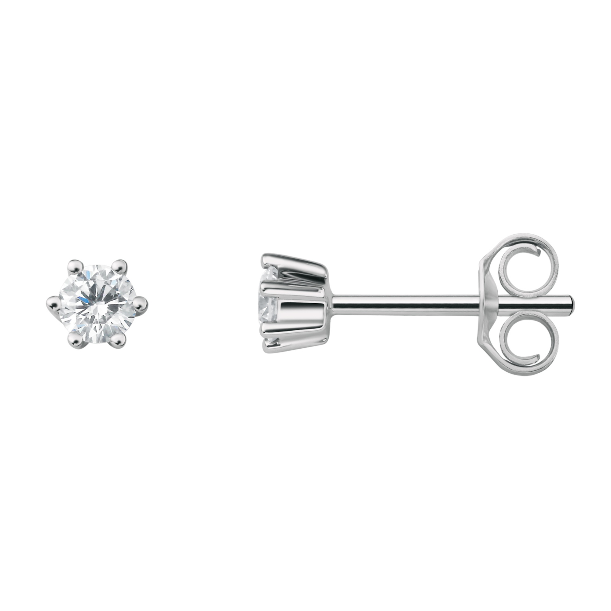ONE ELEMENT Paar Ohrhänger »0.2 ct Diamant Brillant Ohrringe Ohrstecker aus 950 Platin«, Damen Platin Schmuck