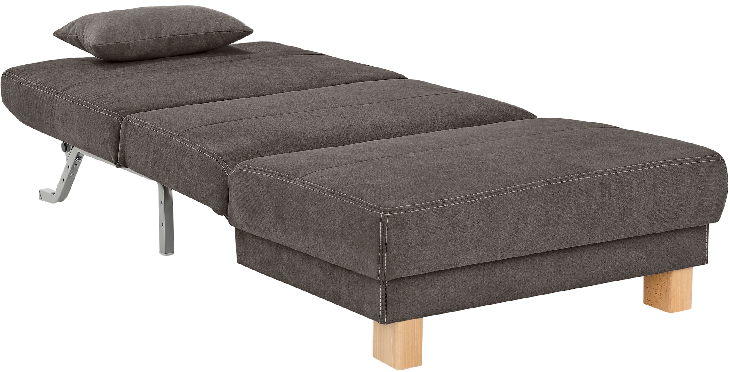 Home affaire Schlafsofa »Gina«, vom Sofa zum Bett mit einem Handgriff, in 4 Breiten, Nierenkissen