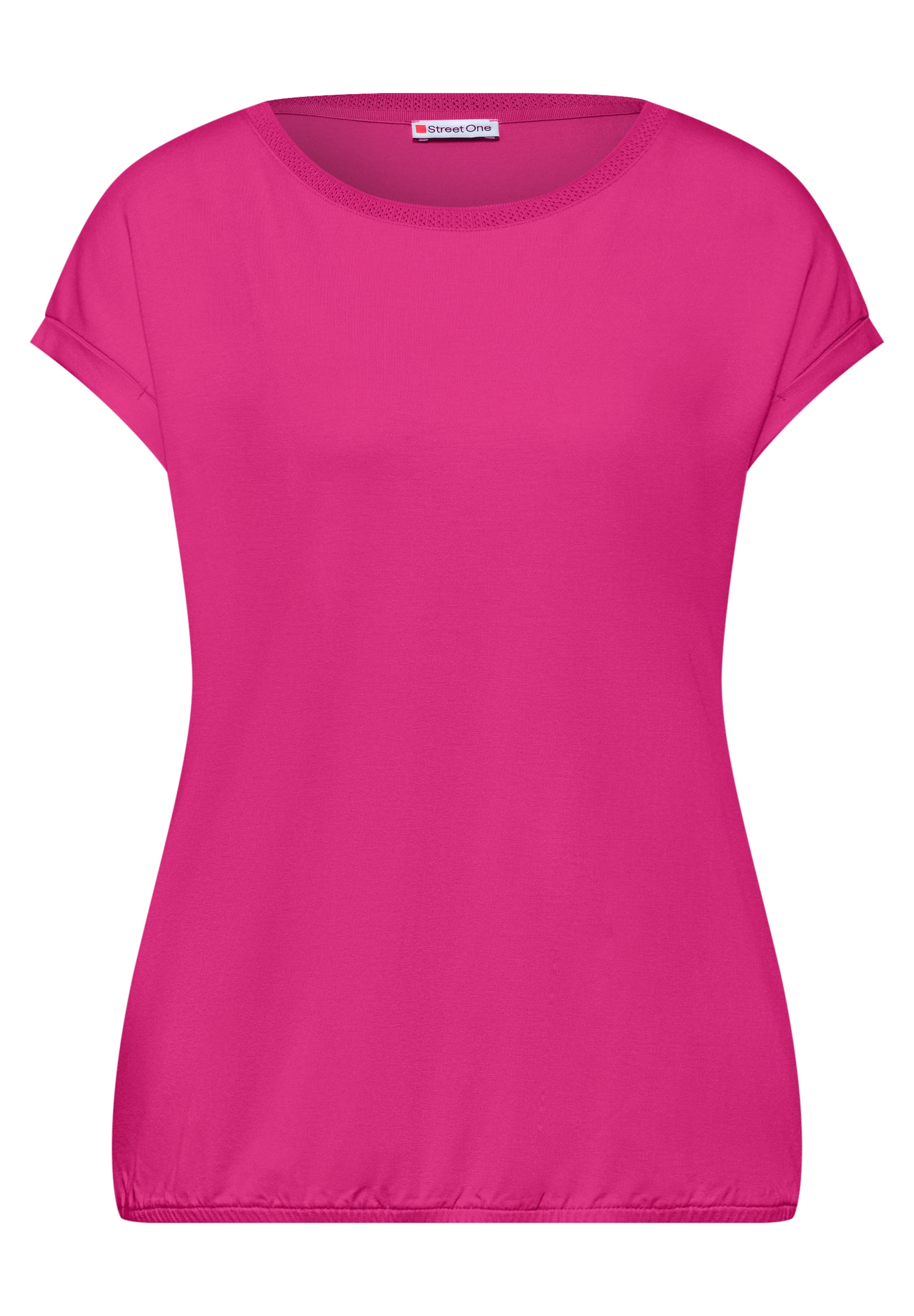 STREET ONE T-Shirt mit U-Boot-Ausschnitt