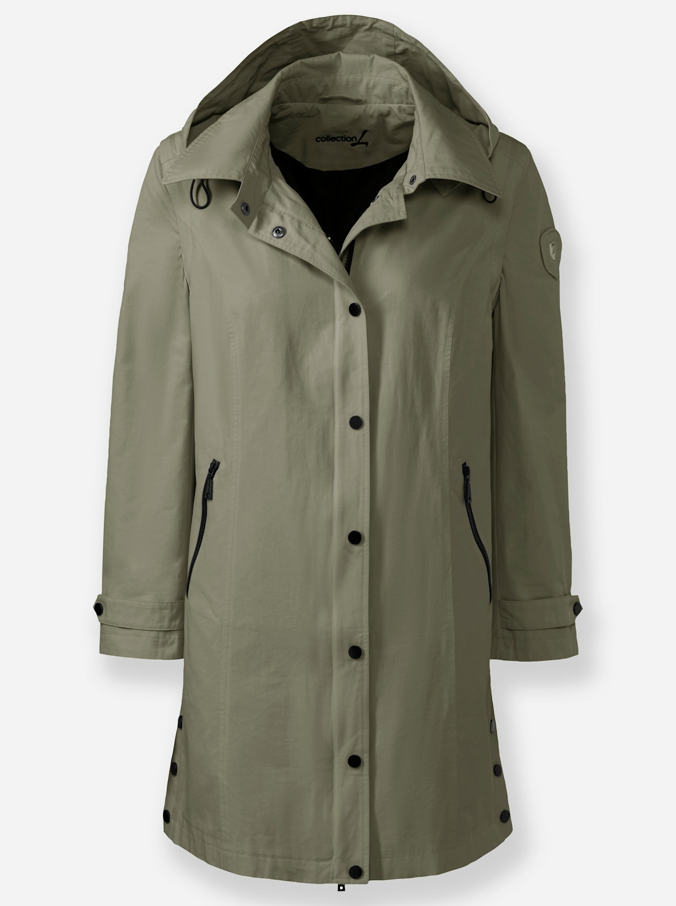 Casual Looks Langjacke, mit Kapuze