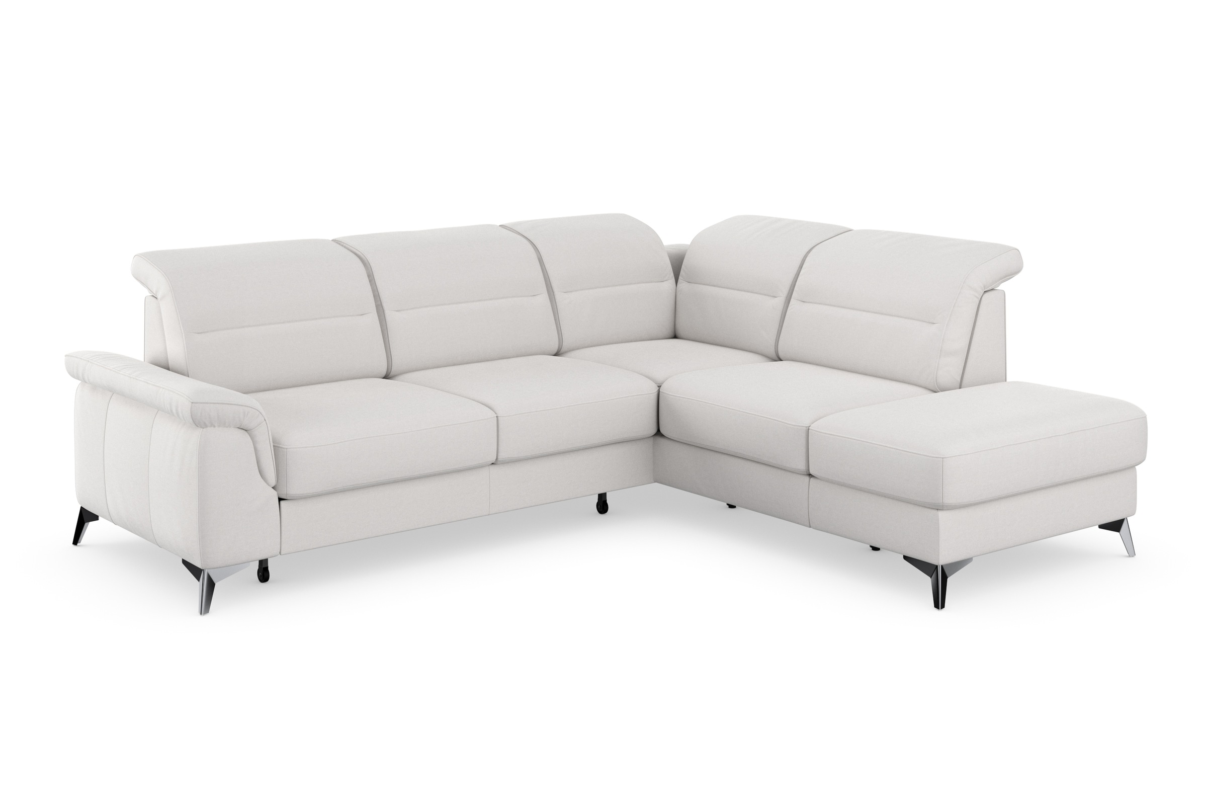sit&more Ecksofa »Sinatra L-Form«, mit Ottomane, optional mit Kopfteilverstellung und Armteilfunktion