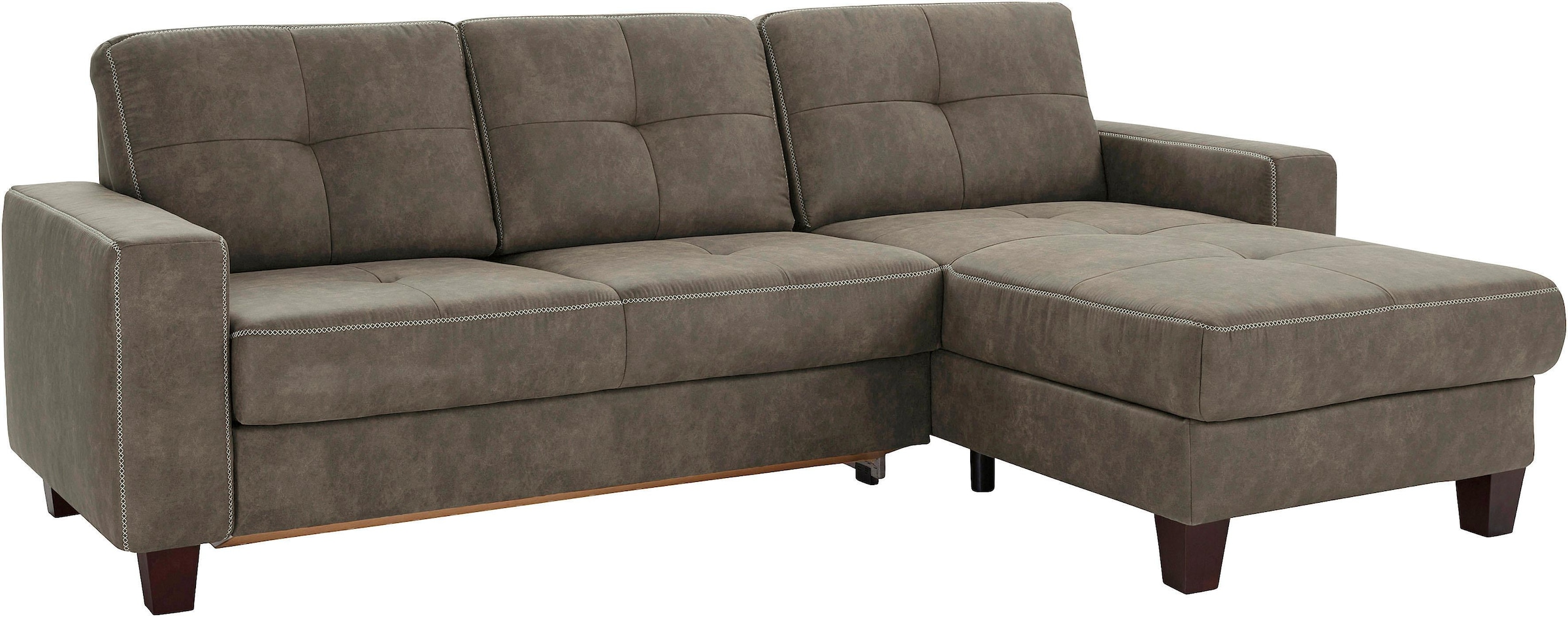 Places of Style Ecksofa "Varese L-Form", wahlweise mit Bettfunktion und Vor günstig online kaufen