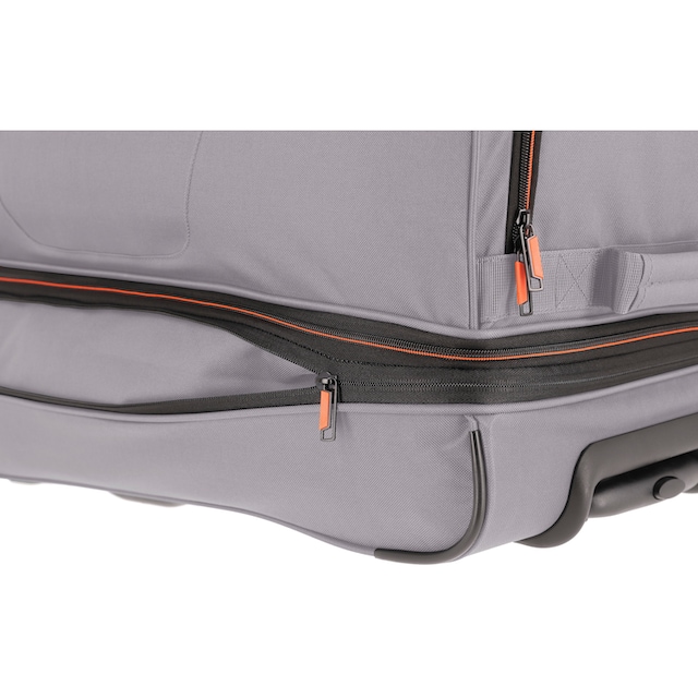 travelite Reisetasche »Basics, 70 cm, grau/orange«, mit Trolleyfunktion und  Volumenerweiterung bestellen | BAUR