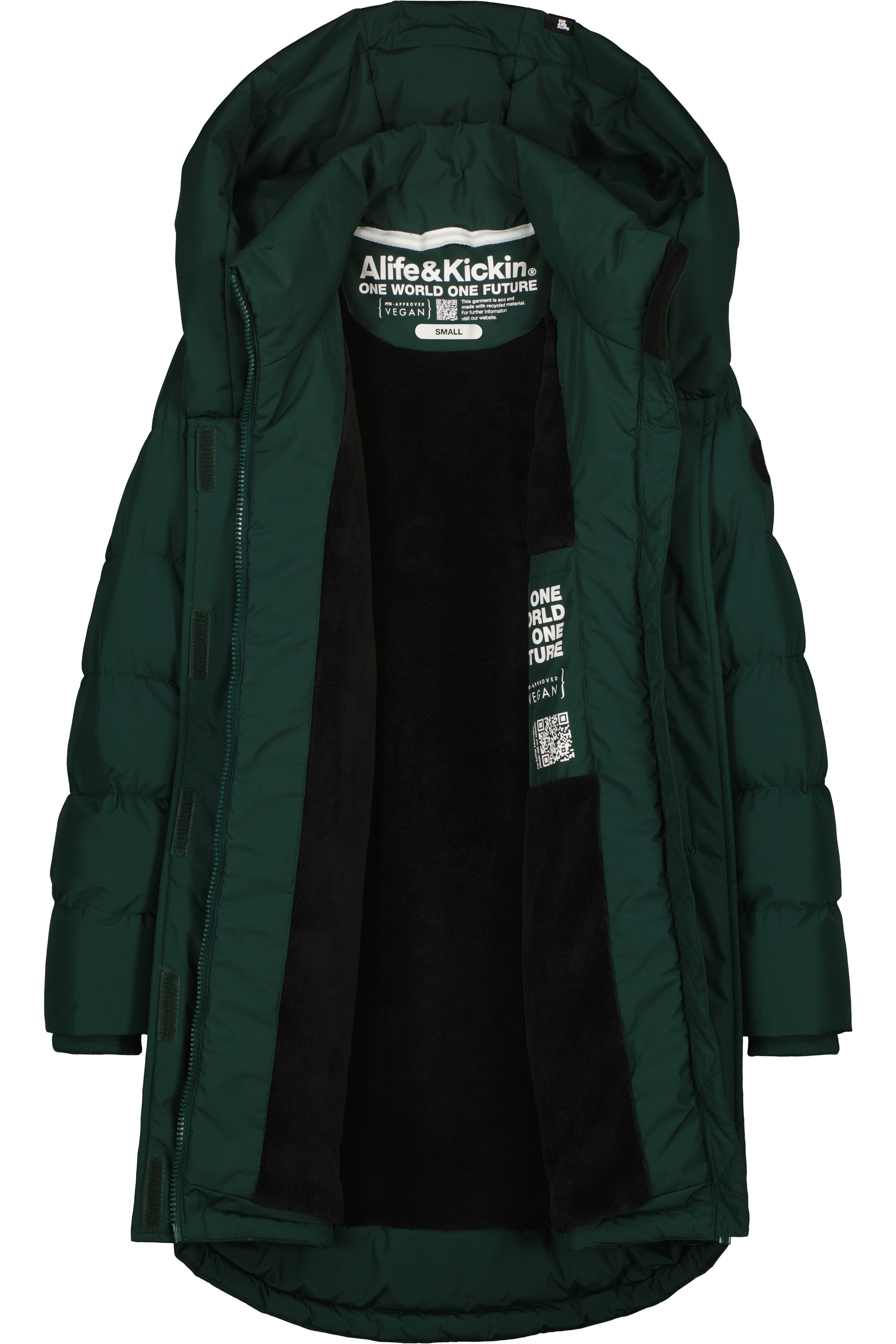 Alife & Kickin Winterjacke »Damen AngelaAK A«, Warme gefütterte Damen Winterjacke mit kuschligem Teddy-Innenfutter