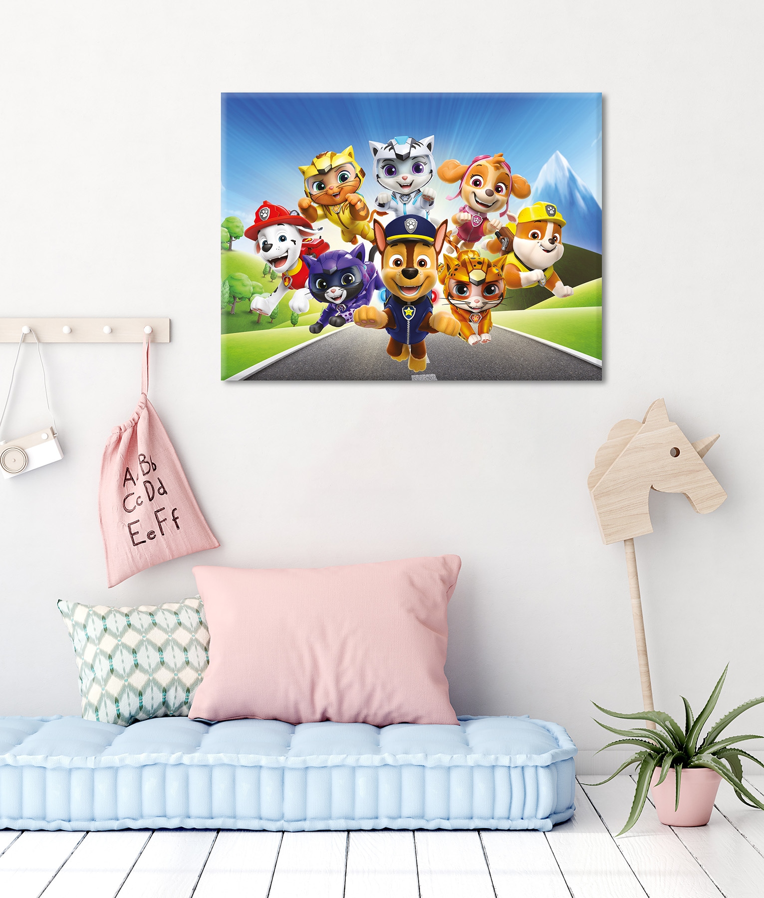 Bönninghoff Leinwandbild »Wandbild CAT PACK PAW PATROL 46x61 cm – Leinwandbild Keilrahmen Deko« Hunde | Katzen | Paw Patrol | Serien | Tiere 1 Stk. tlg. auf Keilrahmen gespannt