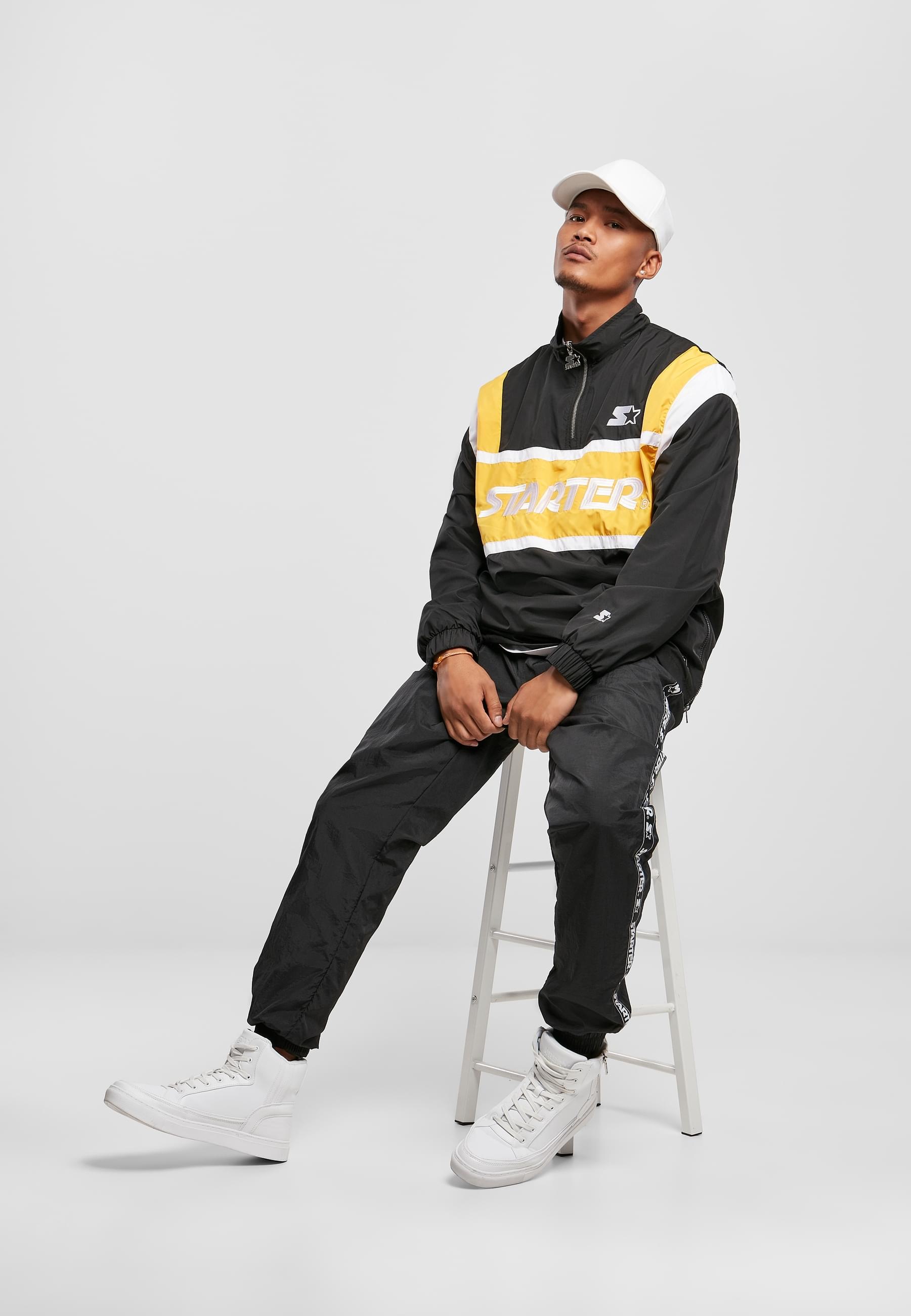 Starter Black Label Allwetterjacke »Starter Black Label Herren Starter Half Zip Retro Jacket« 1 Stk. tlg. ohne Kapuze