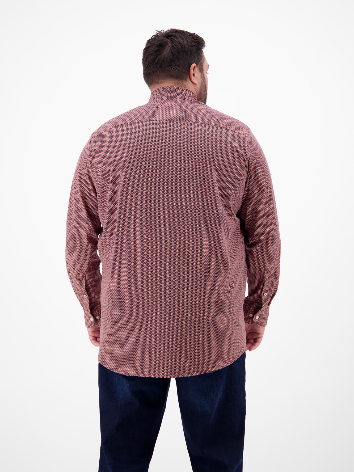 LERROS Karohemd "LERROS Übergrössen-Hemd mit Minimal-Karomuster" günstig online kaufen