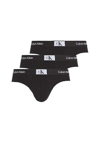 Slip »HIP BRIEF 3PK«, (Packung, 3er-Pack), mit Calvin Klein Logo-Elastikbund