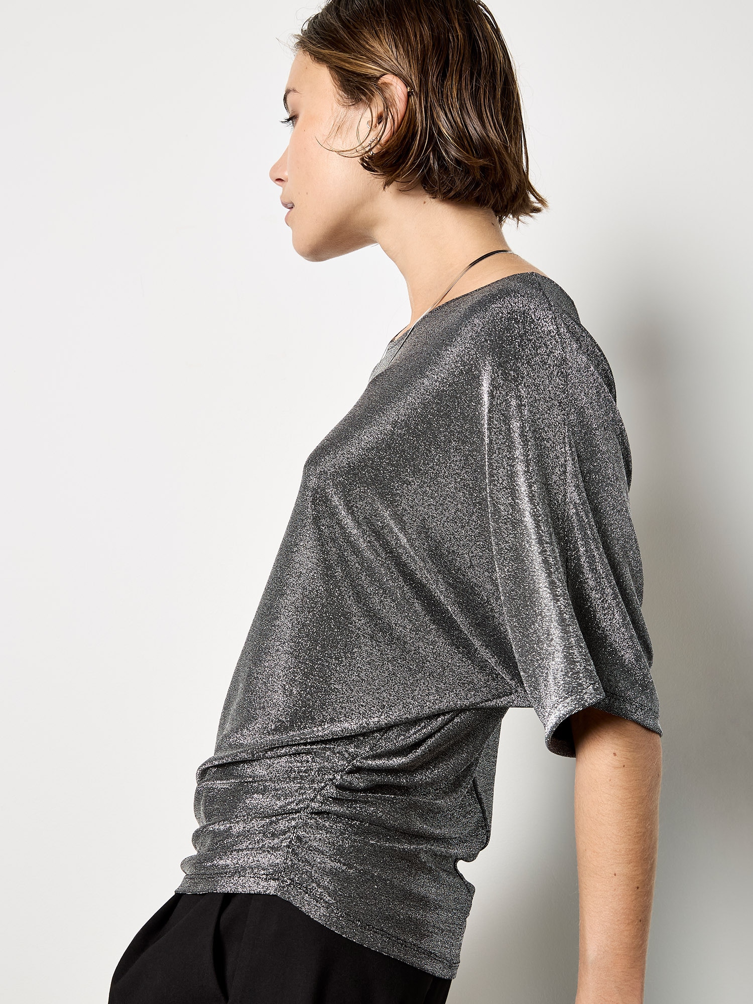 Apricot Paillettenshirt »Partyshirt«
