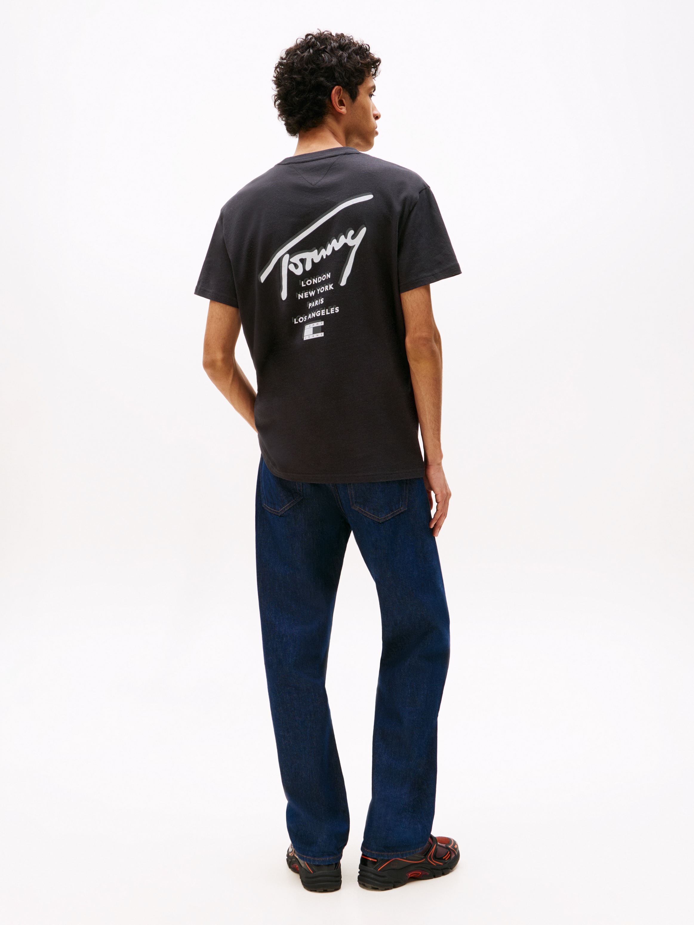 Tommy Jeans T-Shirt »TJM SIGN CITY TEE EXT«, Rundhals, regular fit, großer Rückenprint
