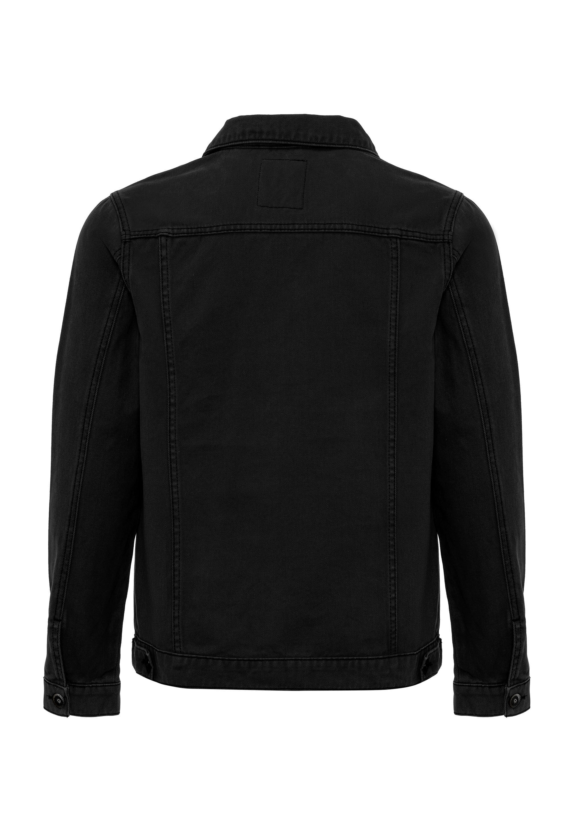 Cipo & Baxx Jeansjacke »CJ289« ohne Kapuze mit Knopfleiste