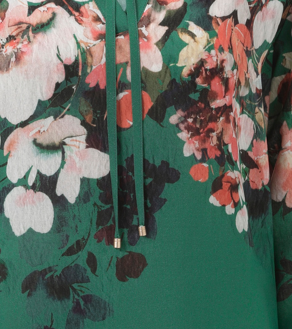 Aniston CASUAL Schlupfbluse, mit farbenfrohen Blüten bedruckt - NEUE KOLLEKTION