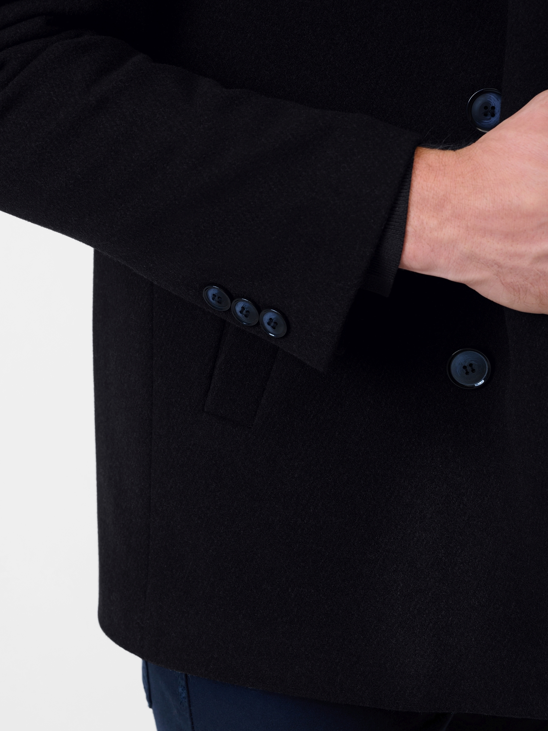 RICANO Cabanjacke »Cabanjacke Vincenzo« ohne Kapuze Handgefertigt aus feinster Wolle
