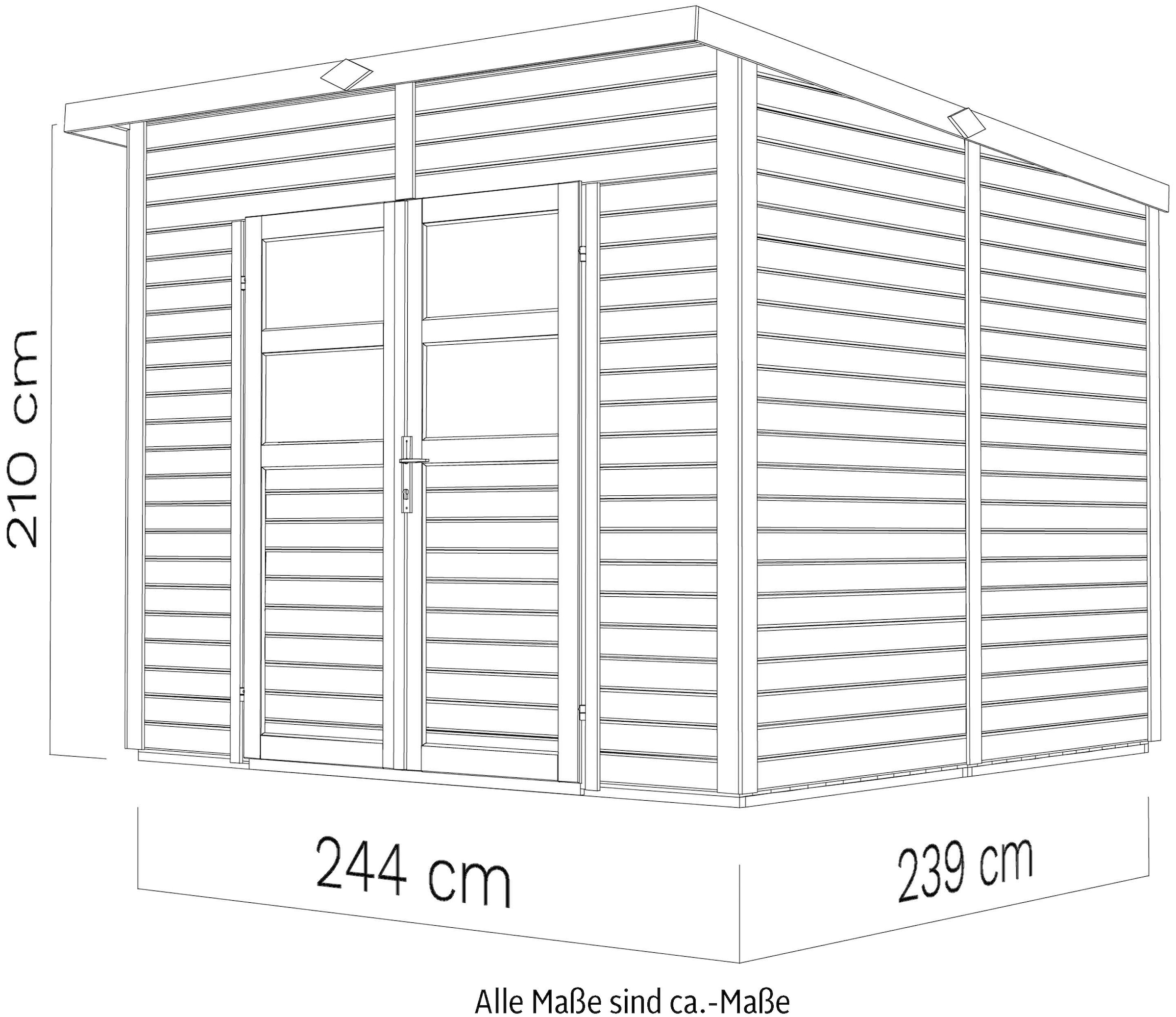 KONIFERA Gartenhaus »Felix 3«, Inklusive Fußboden