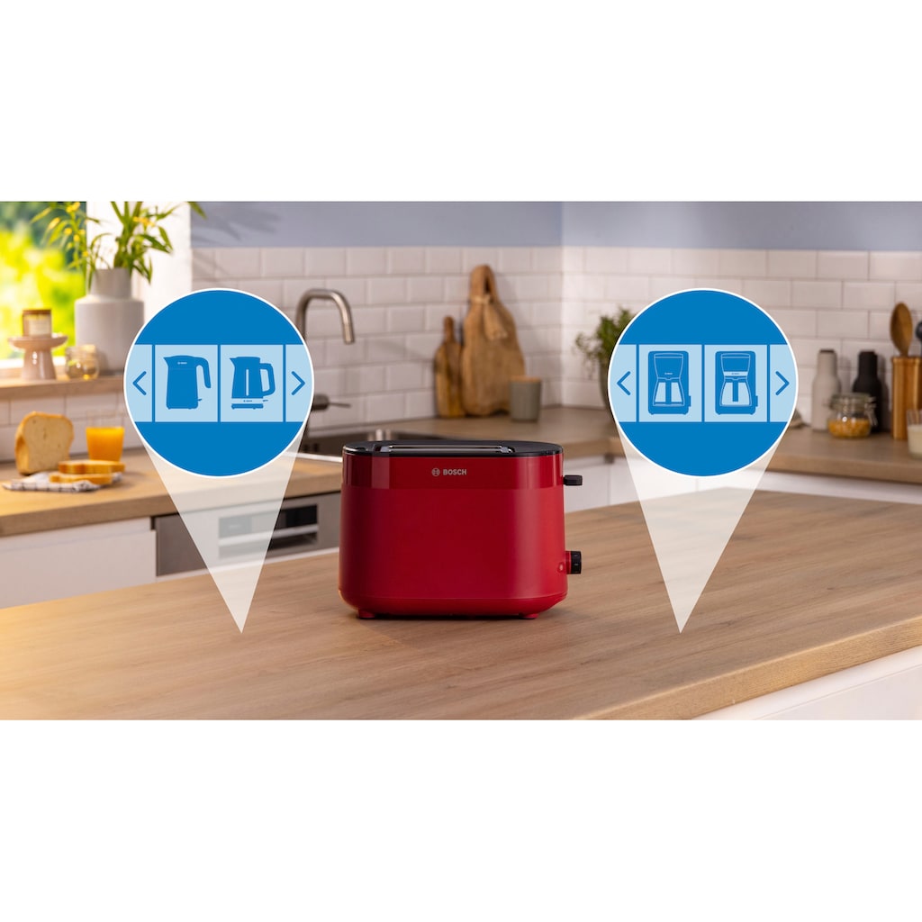 BOSCH Toaster »MyMoment TAT2M124«, 2 Schlitze, für 2 Scheiben, 950 W