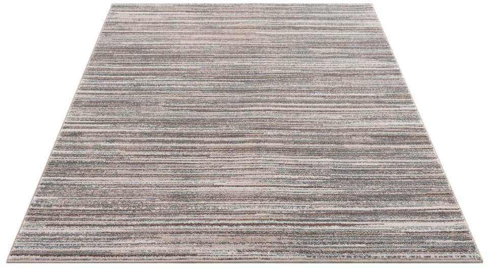 Carpet City Teppich Weicher »Moda«, Kurzflor, Rechnung BAUR rechteckig, Streifen-Muster, Flor auf 