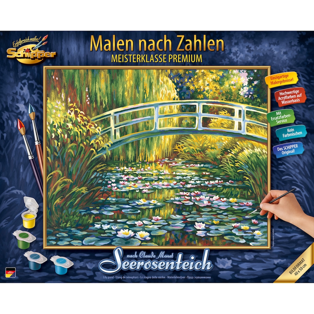 Schipper Malen nach Zahlen »Meisterklasse Premium - Seerosenteich nach Claude Monet (1840-1926)«