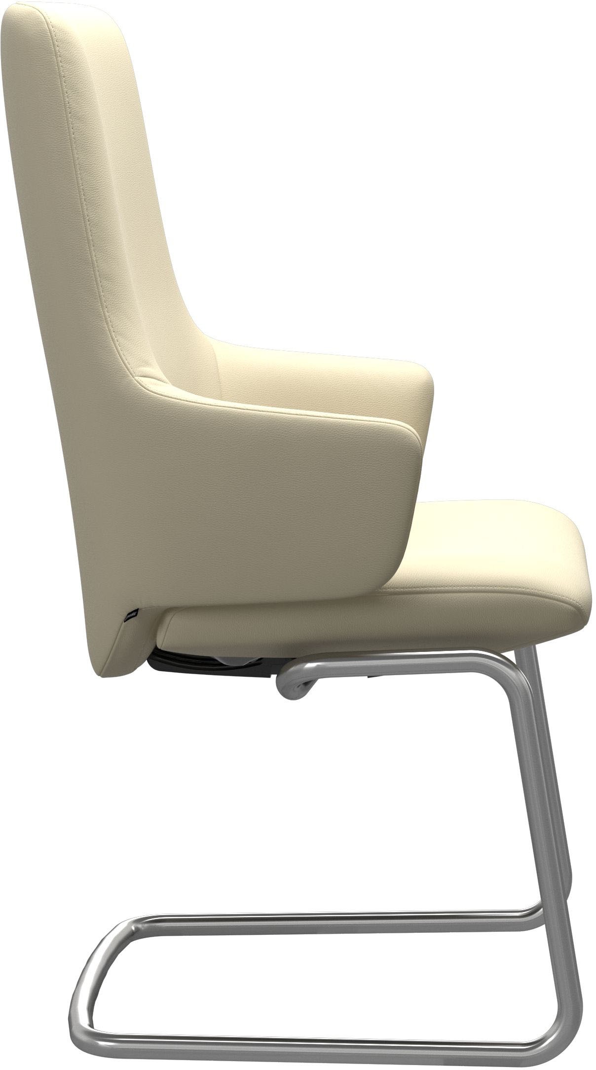 Stressless® Polsterstuhl »Laurel«, Leder PALOMA, High Back mit Armlehne, Größe L, mit Beinen aus Stahl in Chrom matt