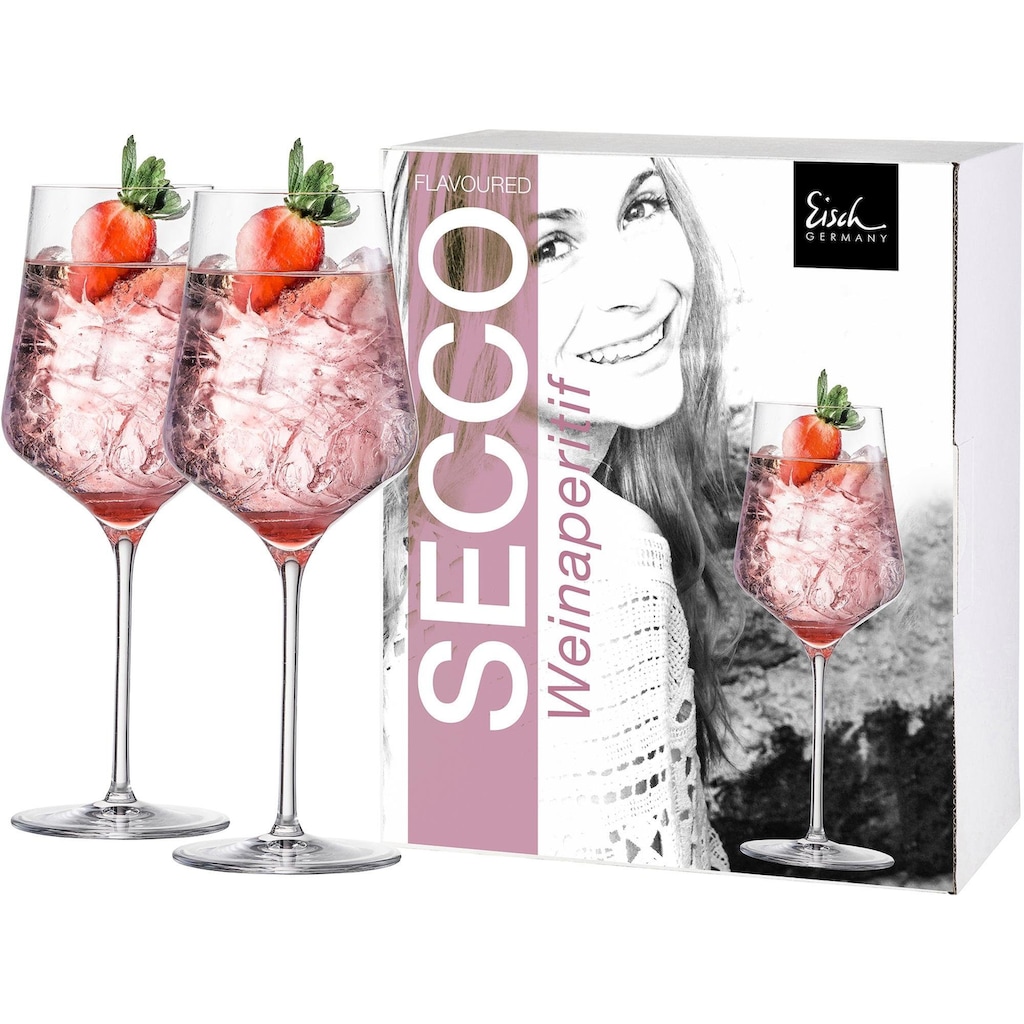 Eisch Aperitifglas »Secco Flavoured«, (Set, 2 tlg.), bleifrei, 620 ml, 2-teilig