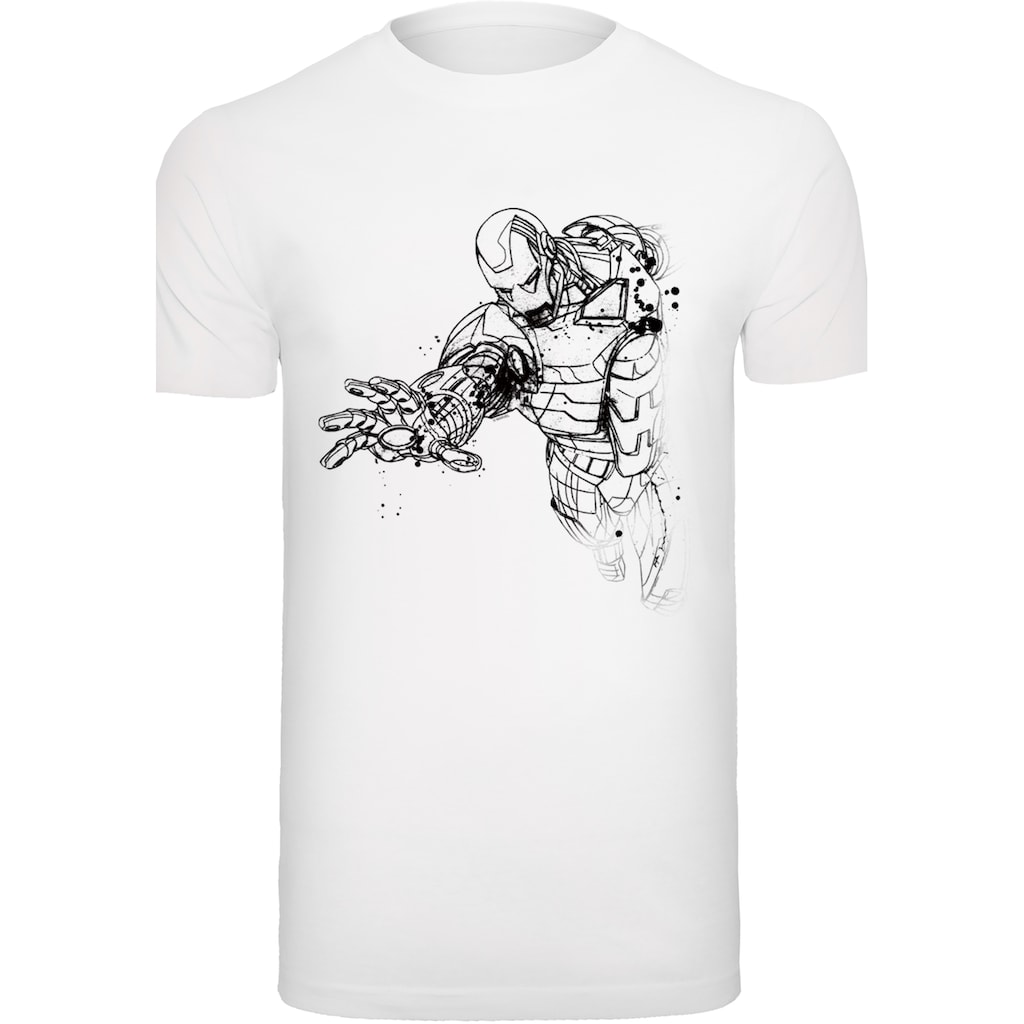 F4NT4STIC T-Shirt »'Marvel Avengers Iron Man Mono Line'«