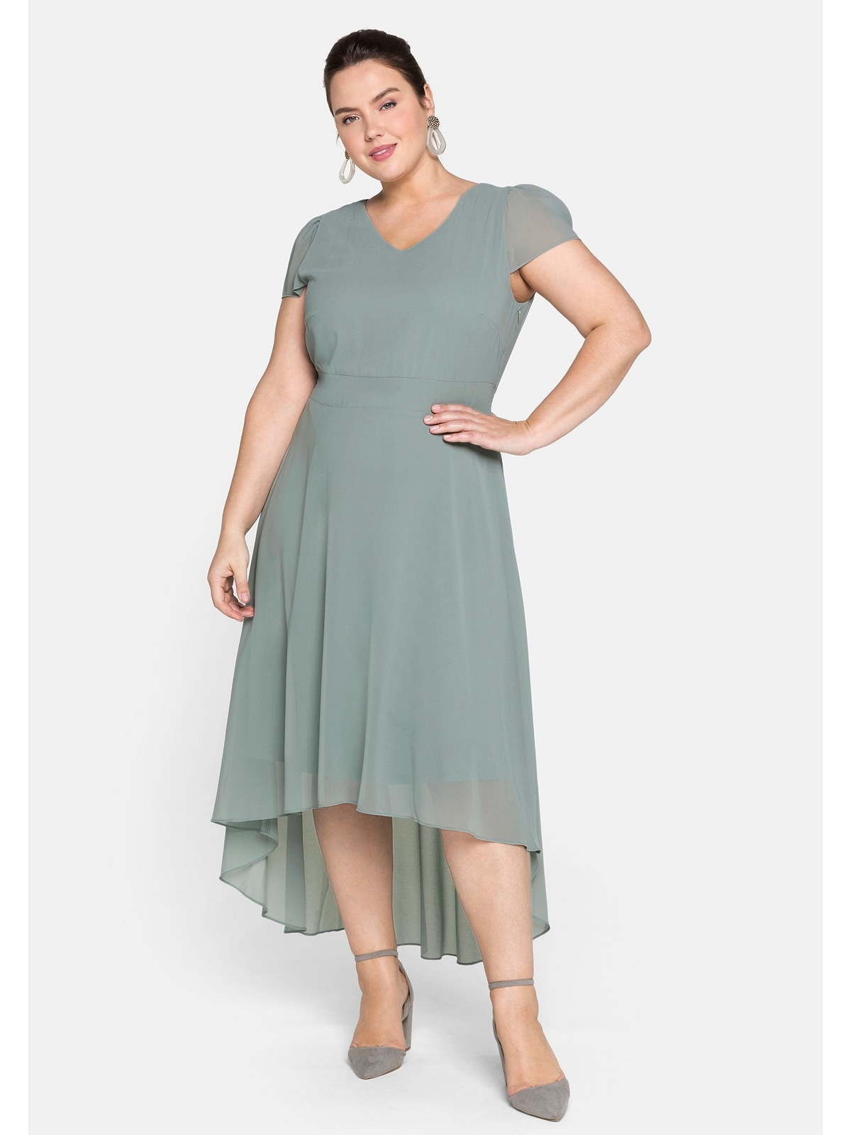 Sheego Abendkleid "Große Größen", mit Flügelärmeln