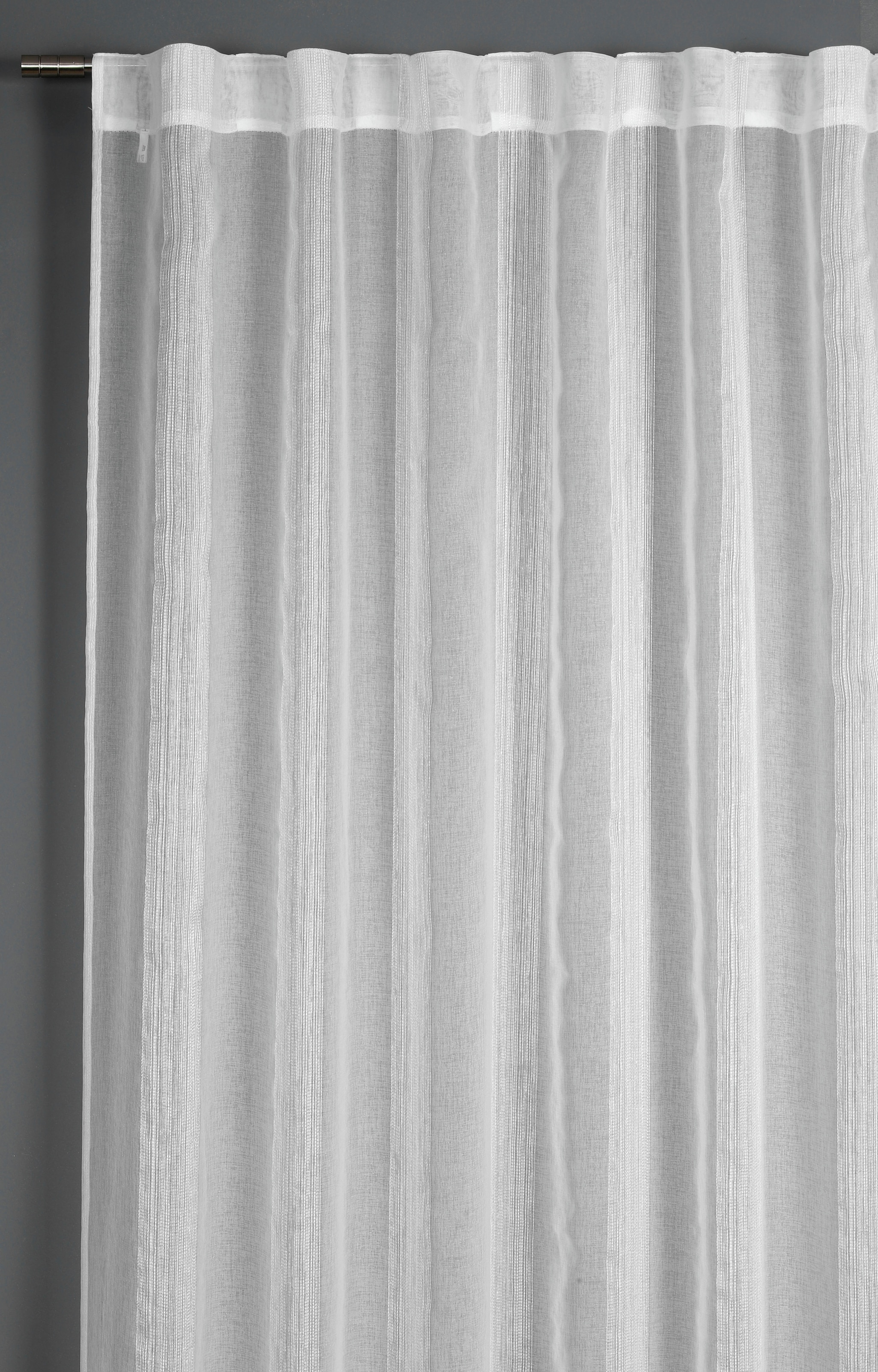 GARDINIA Vorhang »Schal mit verdeckter Schlaufe«, (1 St.), mit Streifen Muster