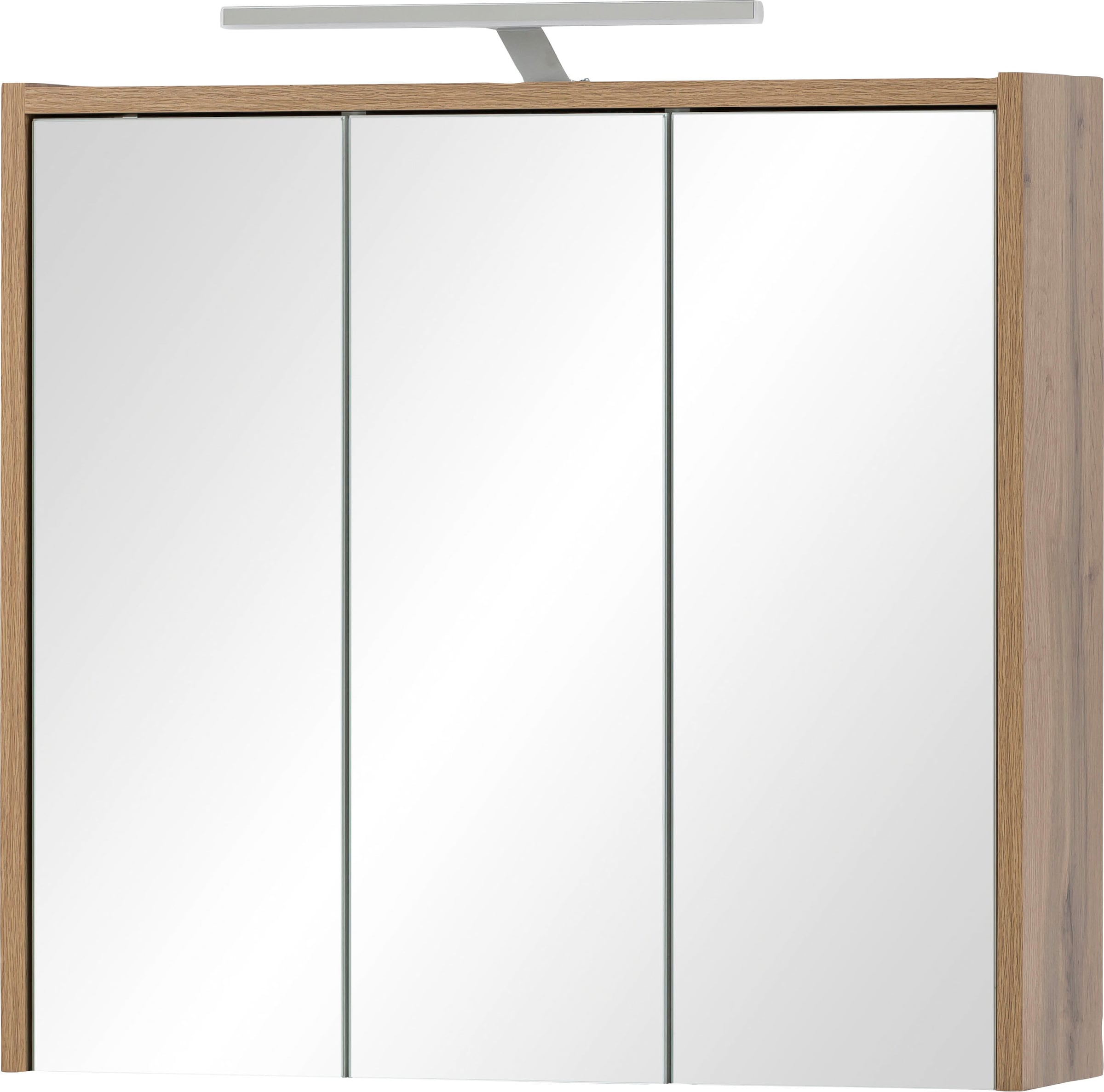 Schildmeyer Spiegelschrank »Limone«, Breite 70 cm, LED-Beleuchtung, 3-türig, Schalter-/Steckdosenbox kaufen | BAUR