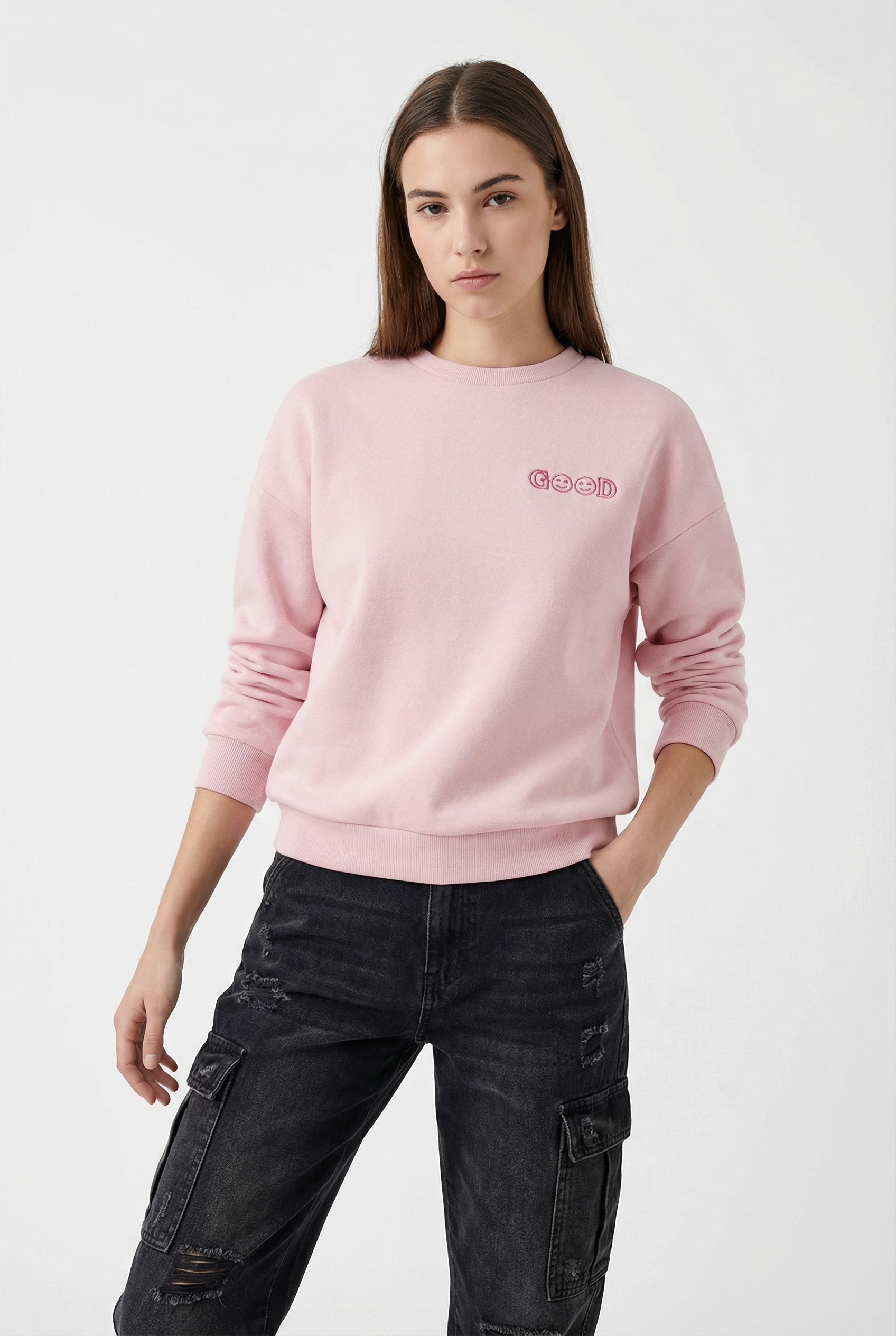 ONLY Sweatshirt "ONLDAZE L/S O-NECK TERRY PRINT CS SWT", mit Print auf der günstig online kaufen