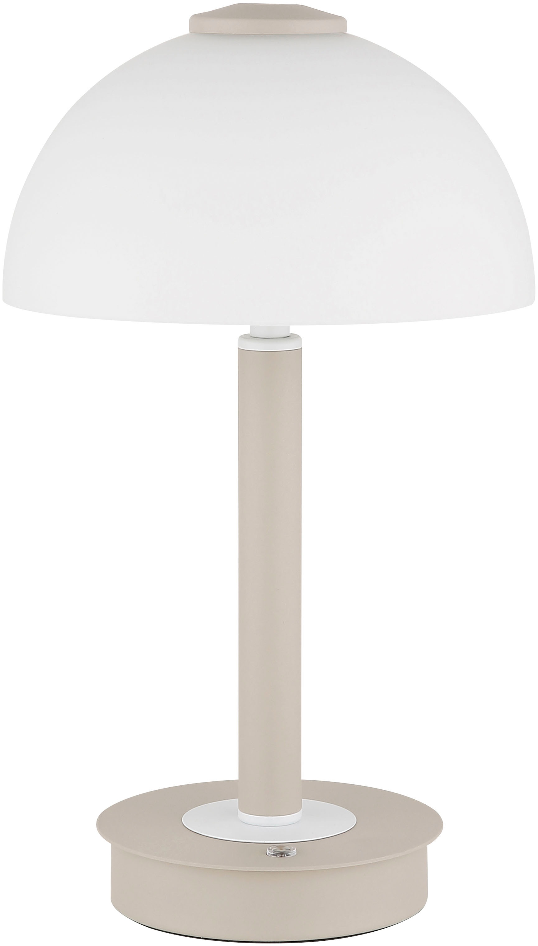 GLOBO LIGHTING Tischleuchte »ULDIN« LED-Modul 1 Stk. Warmweiß Tischleuchte Sand/Weiß, Opal, Touchdimmer, LED 7W