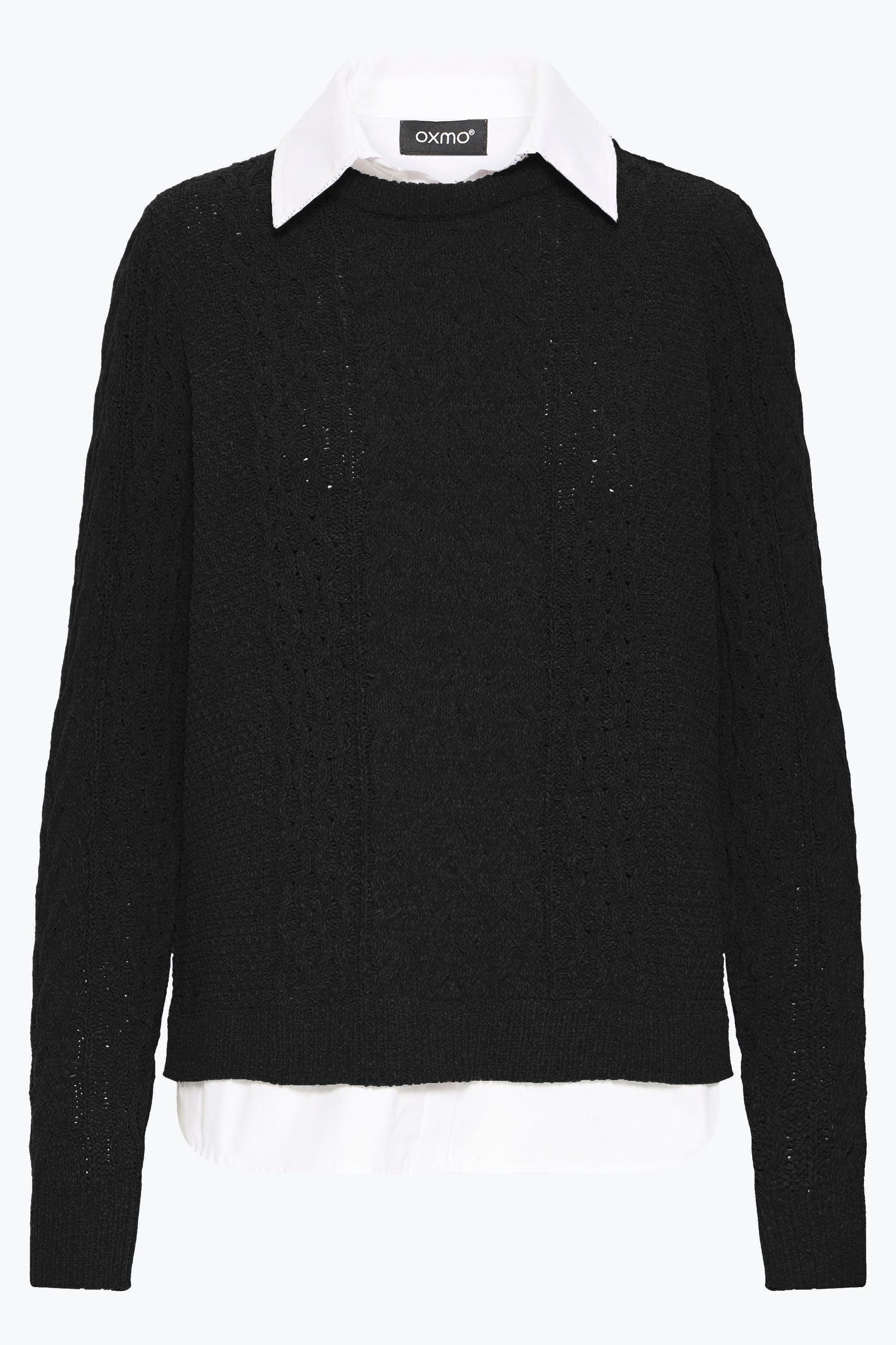 OXMO Strickfleece-Pullover "Strickpullover OXFSanvi"