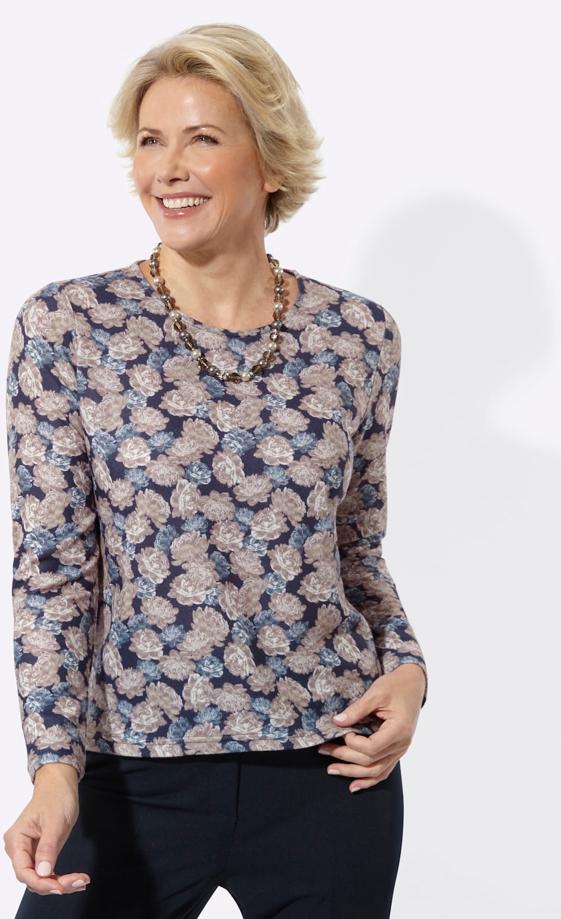 Classic Langarmshirt "Rundhals-Shirt" 1