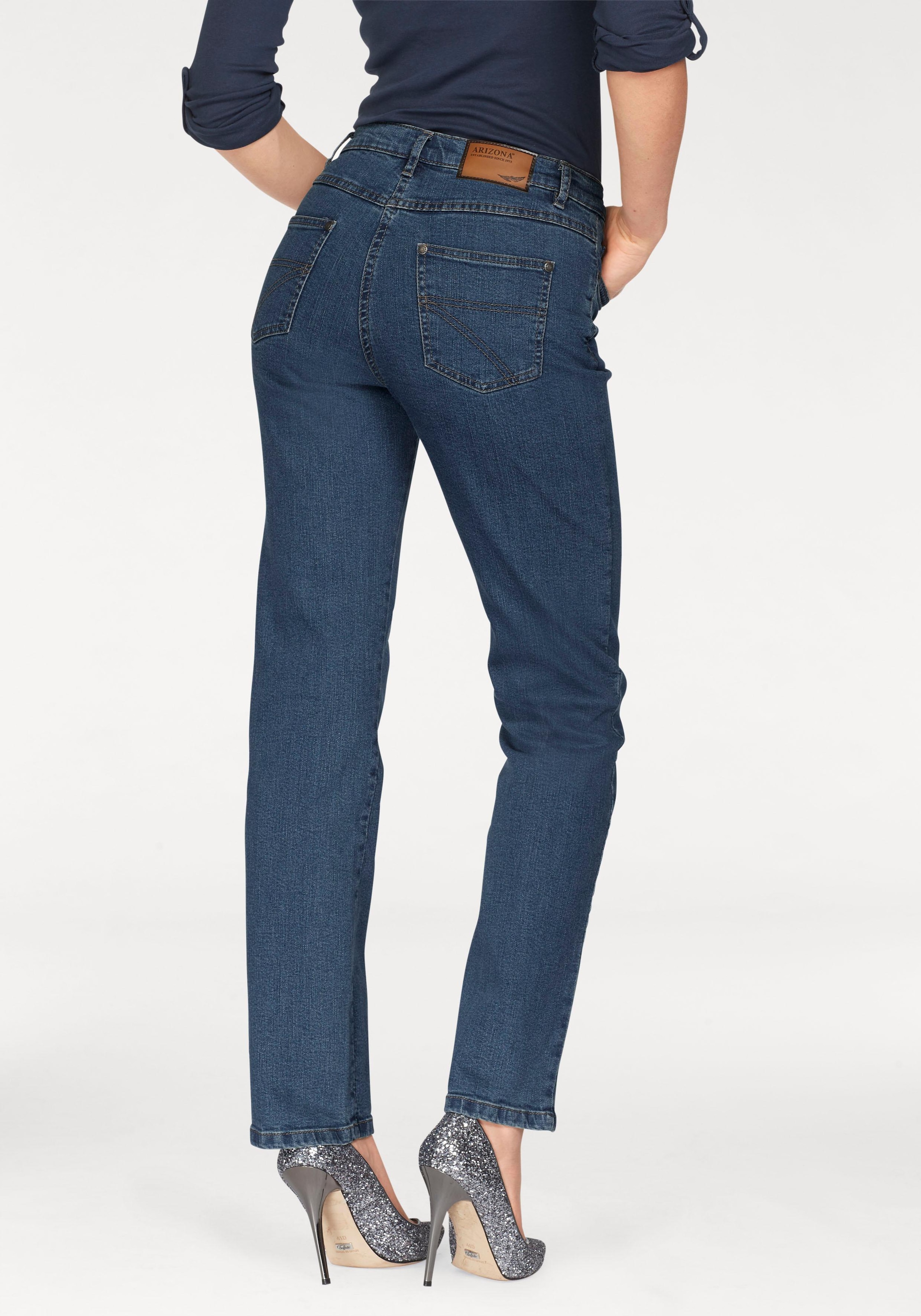 BAUR »Annett« Oberschenkeln Jeans mit Arizona Gerade bequemen |