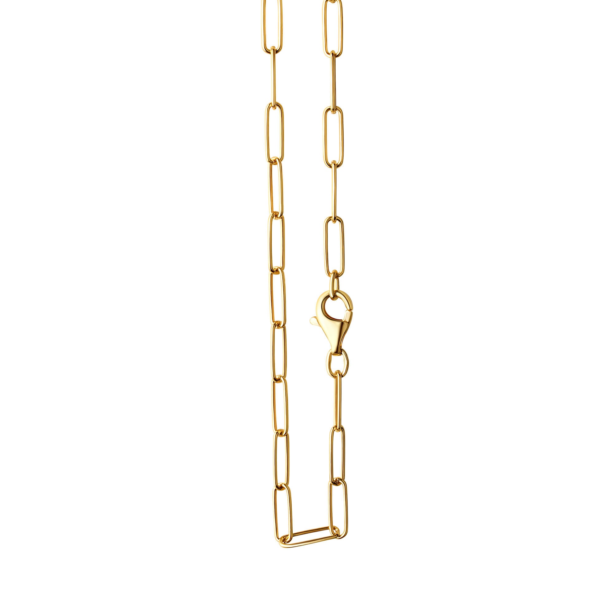 Vivance Collierkettchen »925/- Sterlingsilber vergoldet Gliederkette glanz  60 cm« kaufen | BAUR