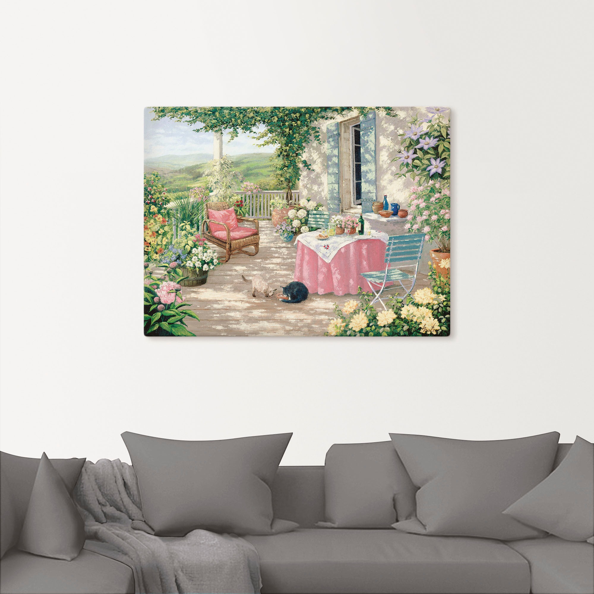 Artland Wandbild "Brunch" Garten 1 Stk. tlg. als Leinwandbild, Poster in ve günstig online kaufen