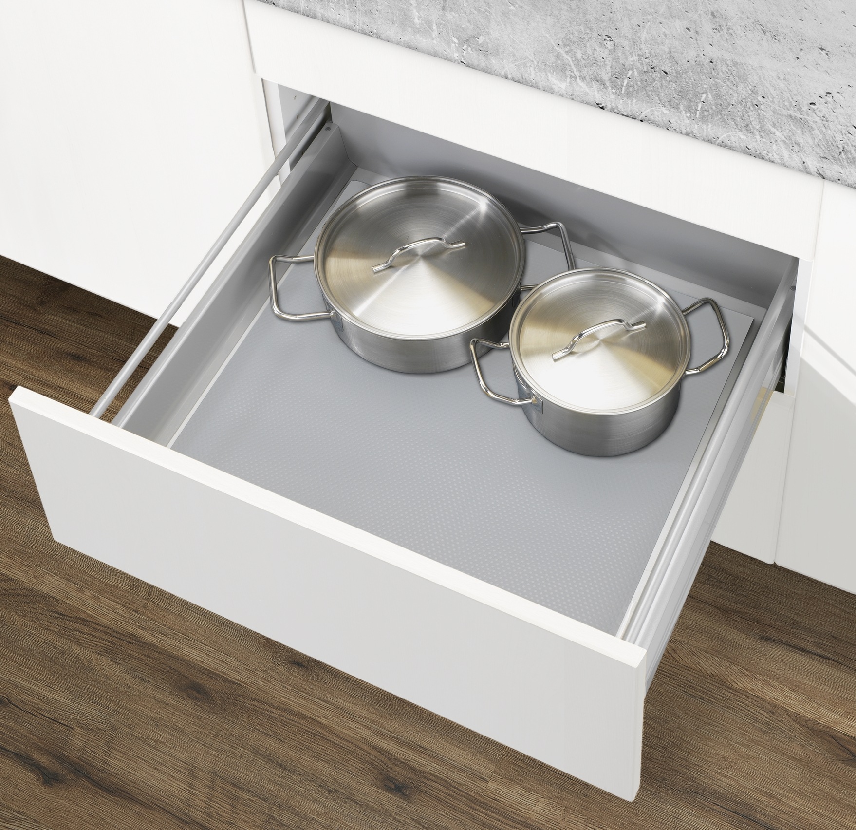 WENKO Schubladenmatte »Modell grau« Set, 3 Stk. tlg.