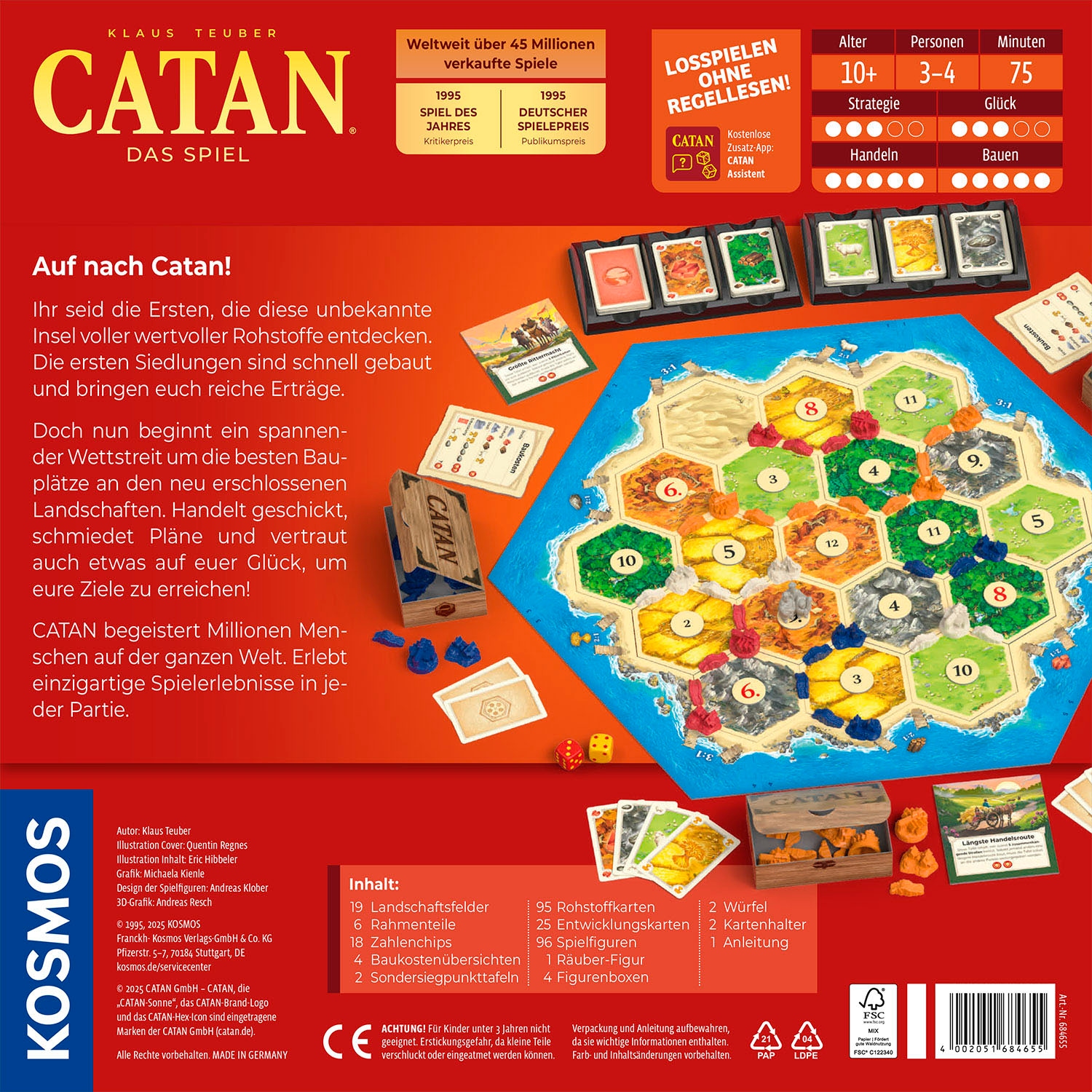 Kosmos Spiel »CATAN Das Spiel« Made in Germany