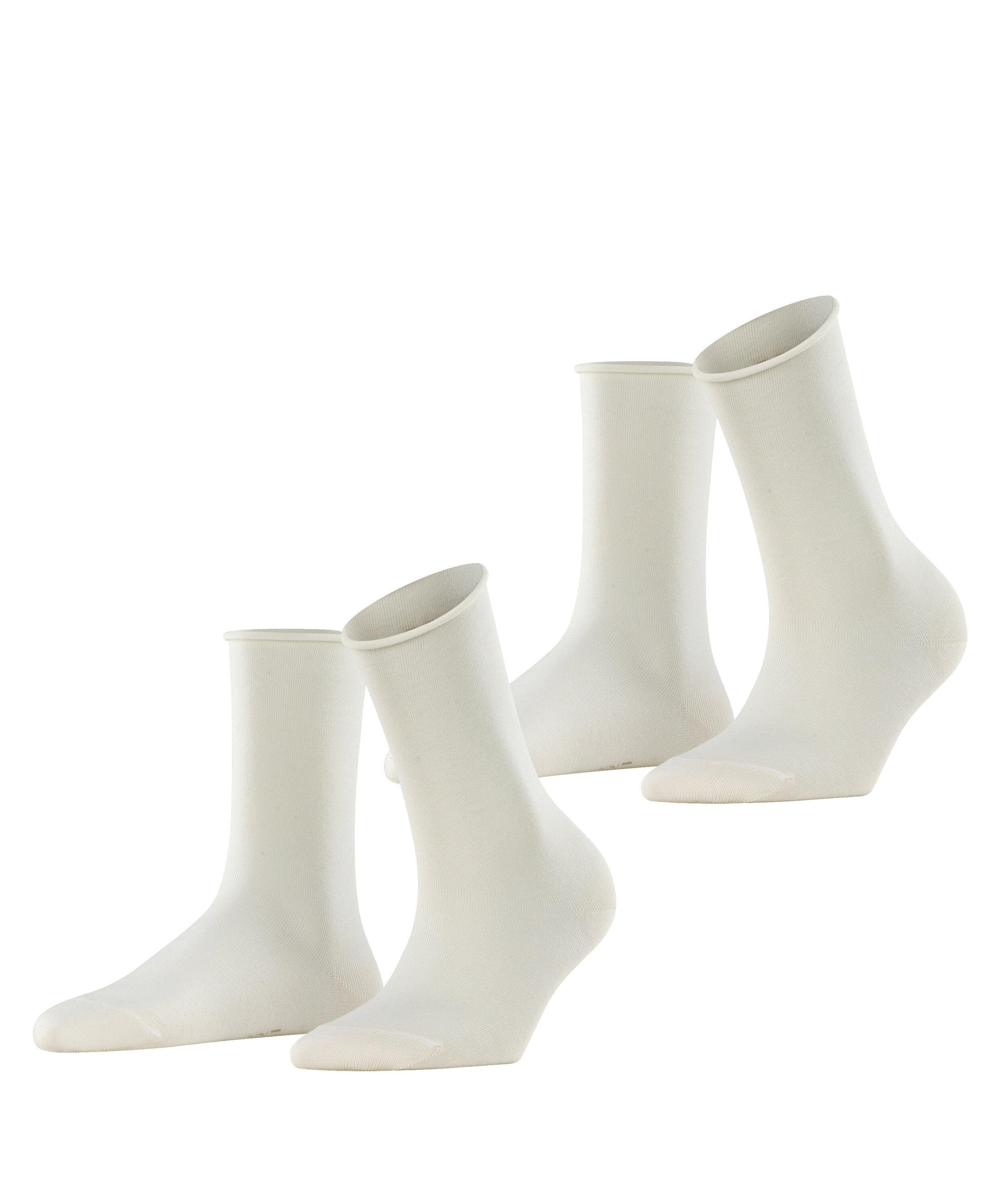 Esprit "Basic Pure" 2 Paar, 2 Paar tlg. ohne einschneidendes Bündchen, Basic-Socke, Uni-Strümpfe atmungsaktiv