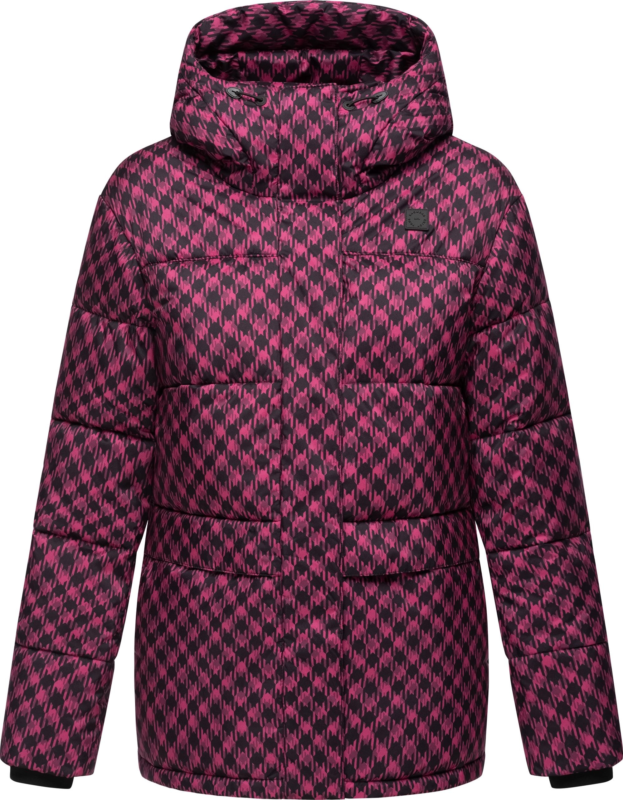 Steppjacke »Wikesh Print«, mit Kapuze, Damen Winterjacke mit angesagtem...