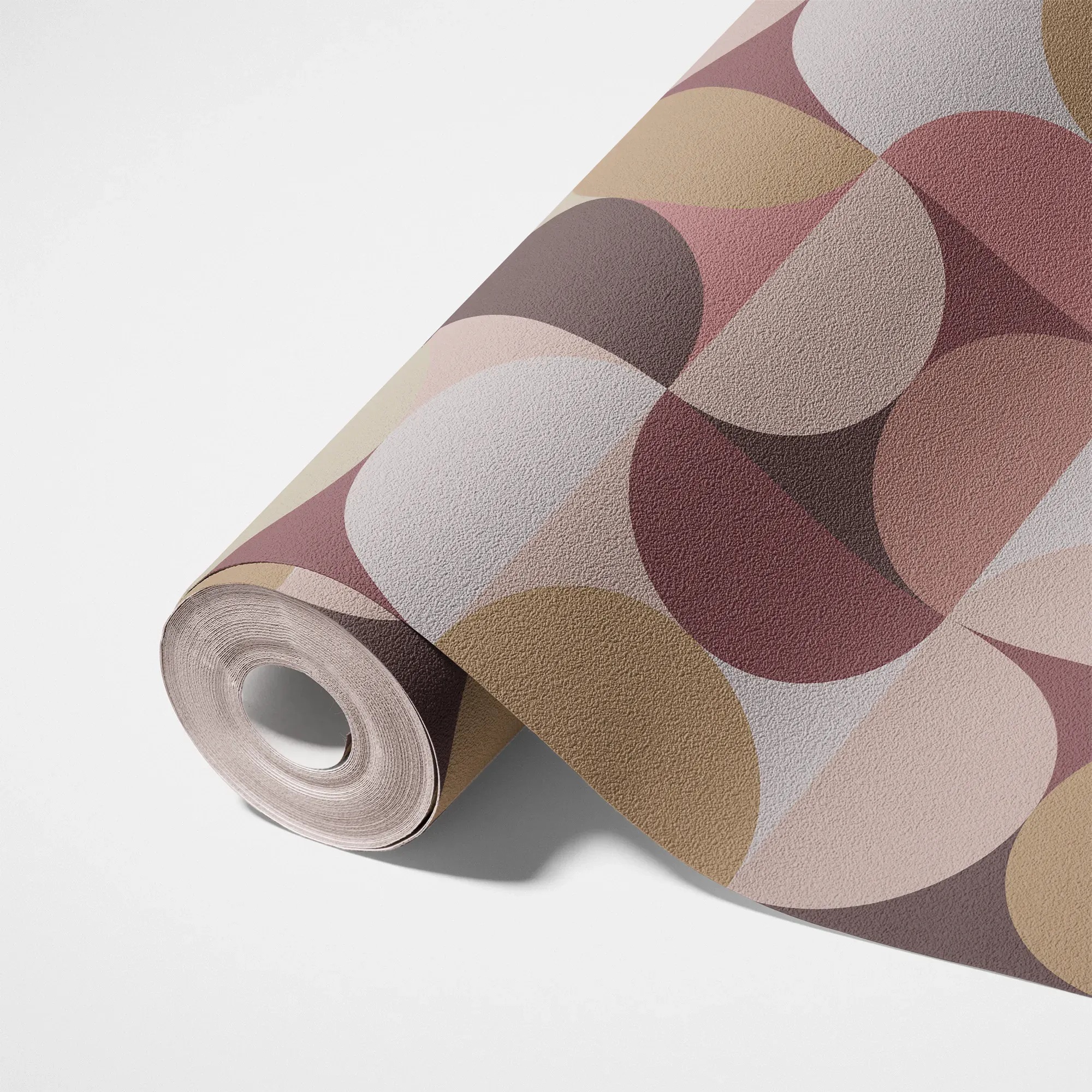 living walls »LIMITED – Retro Formen« Retro | geometrisch leicht strukturiert Abstrakte Bögen und Halbkreise in harmonischen Retro-Farben