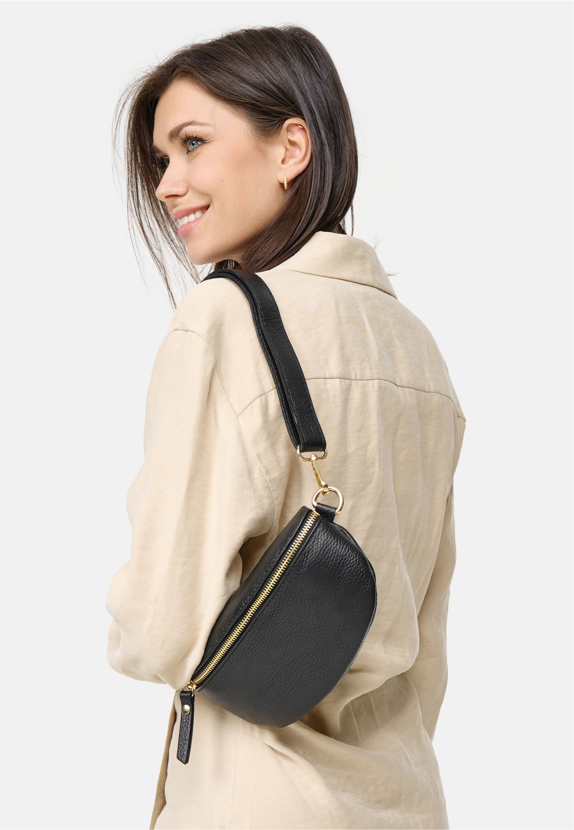 Harpa Schultertasche »Carly« aus echtem Leder