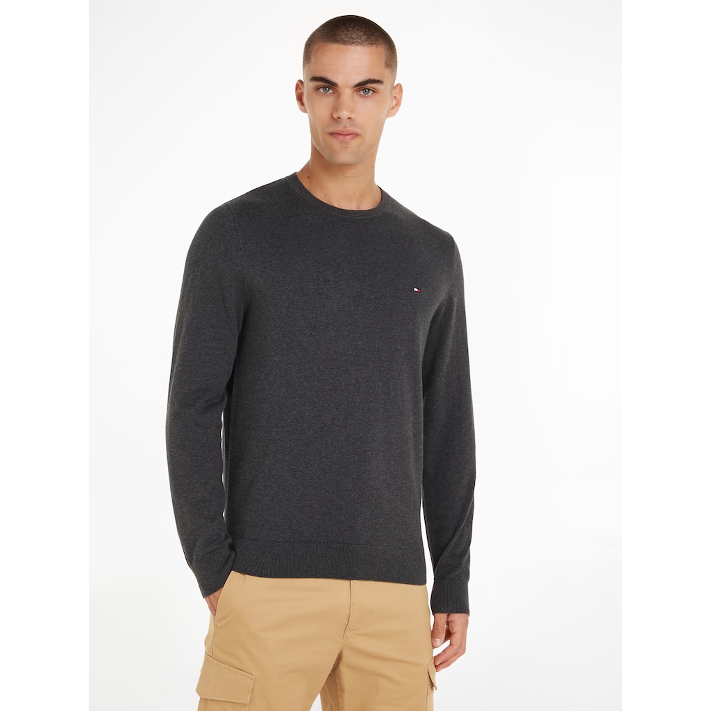 Tommy Hilfiger Rundhalspullover »DE COTTON CREW NECK«