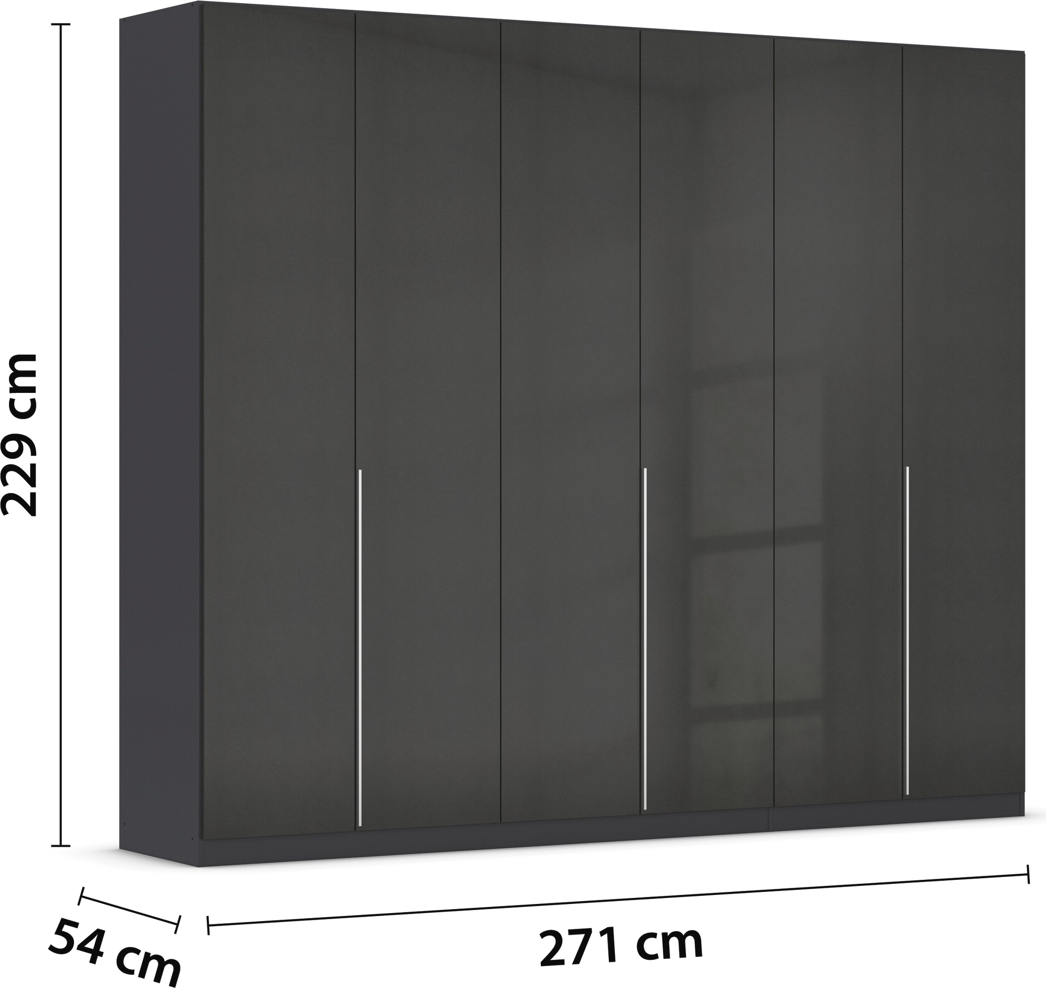 rauch Drehtürenschrank »Kleiderschrank Schrank Garderobe AGORDO TOPSELLER Schlafzimmer«, (in zwei Griff-Farben mit Dekor- oder Hochglanzfront), durchdachte Innenausstattung, in 6 Breiten und 2 Höhen MADE IN GERMANY