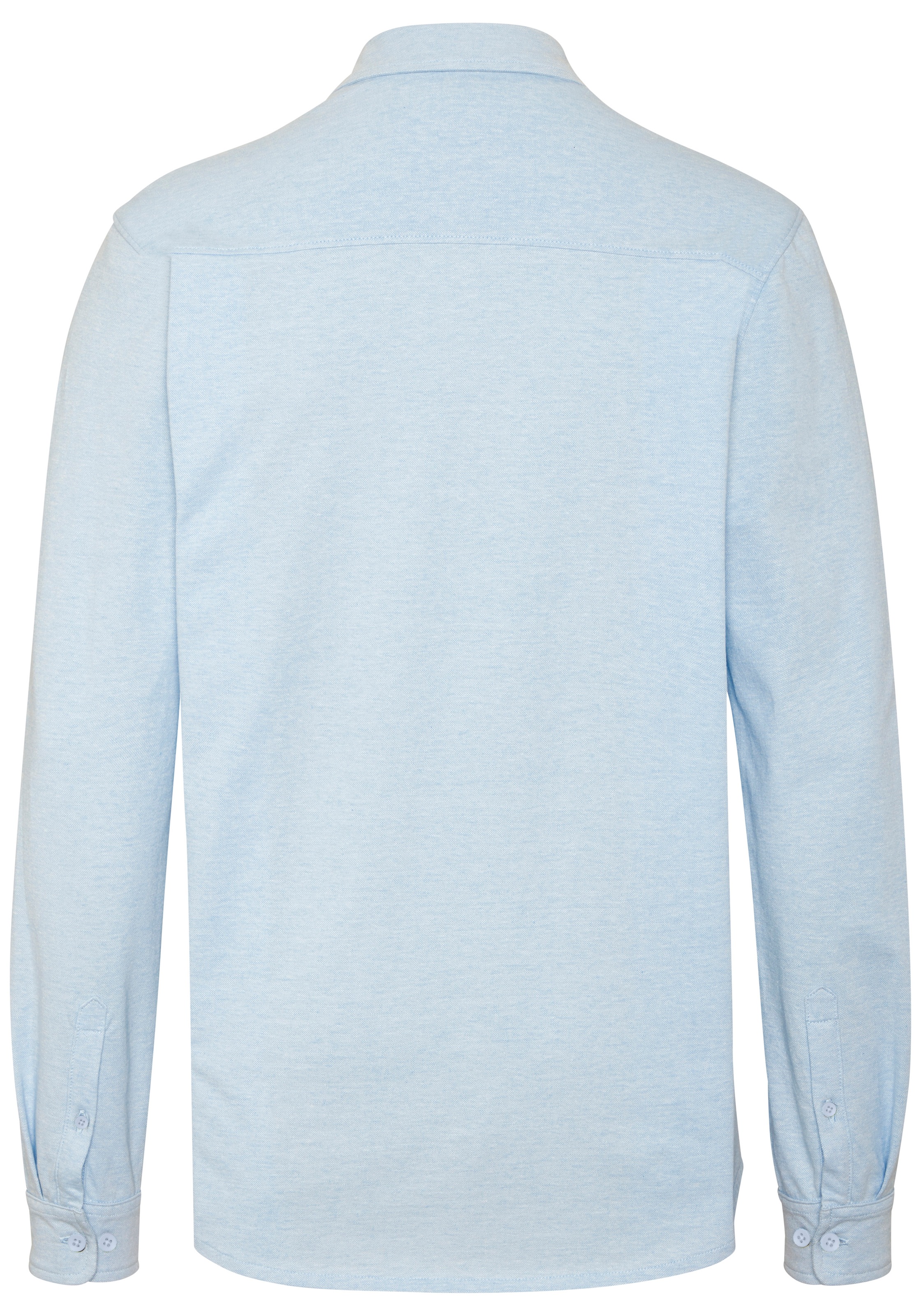 H.I.S Langarmhemd »- leicht strukturiertes Piqué Hemd aus angenehmer Shirt-Qualität« klassischer Kragen, tonige Knöpfe, weiche Baumwoll-Pikee-Qualität